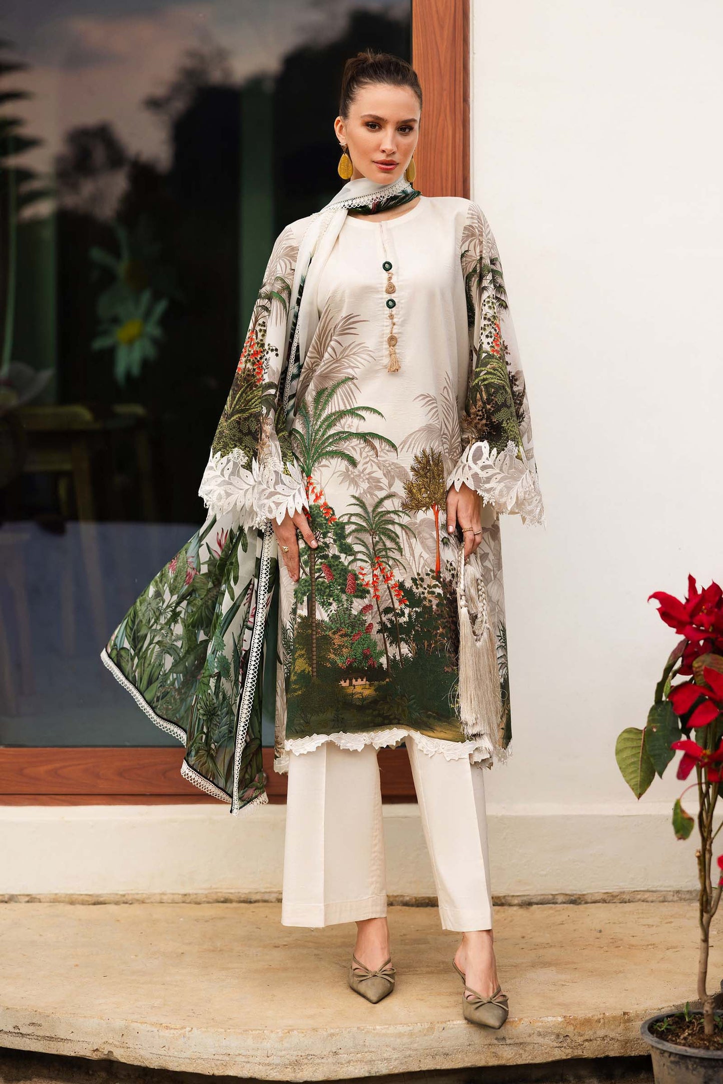 Maria B | Eid Collection Pret | DW-EF26-126 - Dress - available at Maria Faisal in UK and USA.