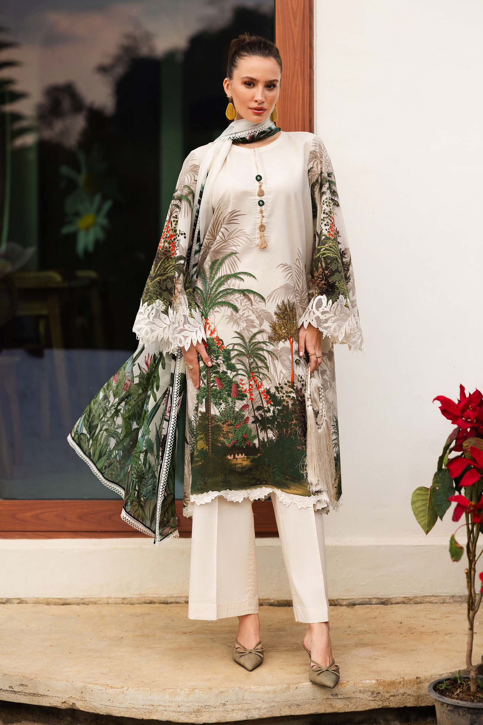 Maria B | Eid Collection Pret | DW-EF26-126 - Dress - available at Maria Faisal in UK and USA.