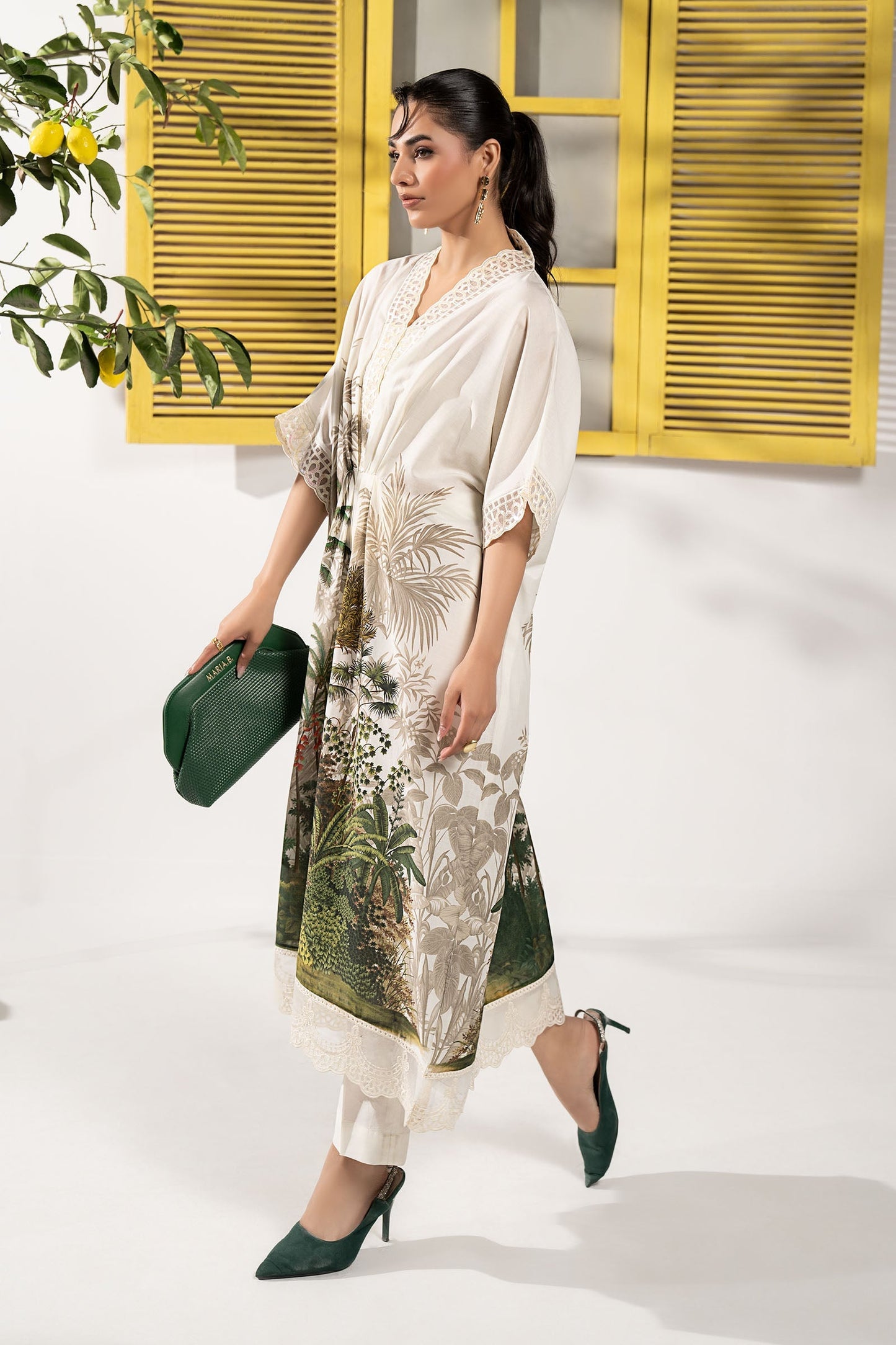 Maria B | Eid Festive Pret | DW-EF26-132 - Luxury Dress - available at Maria Faisal in UK and USA.