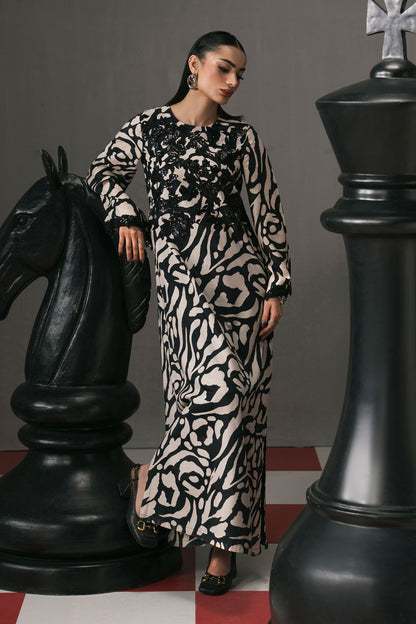 Maria B | Eid Collection 2026 | Dw-Ef26-14 Black - Luxury Dress - available at Maria Faisal in UK and USA.