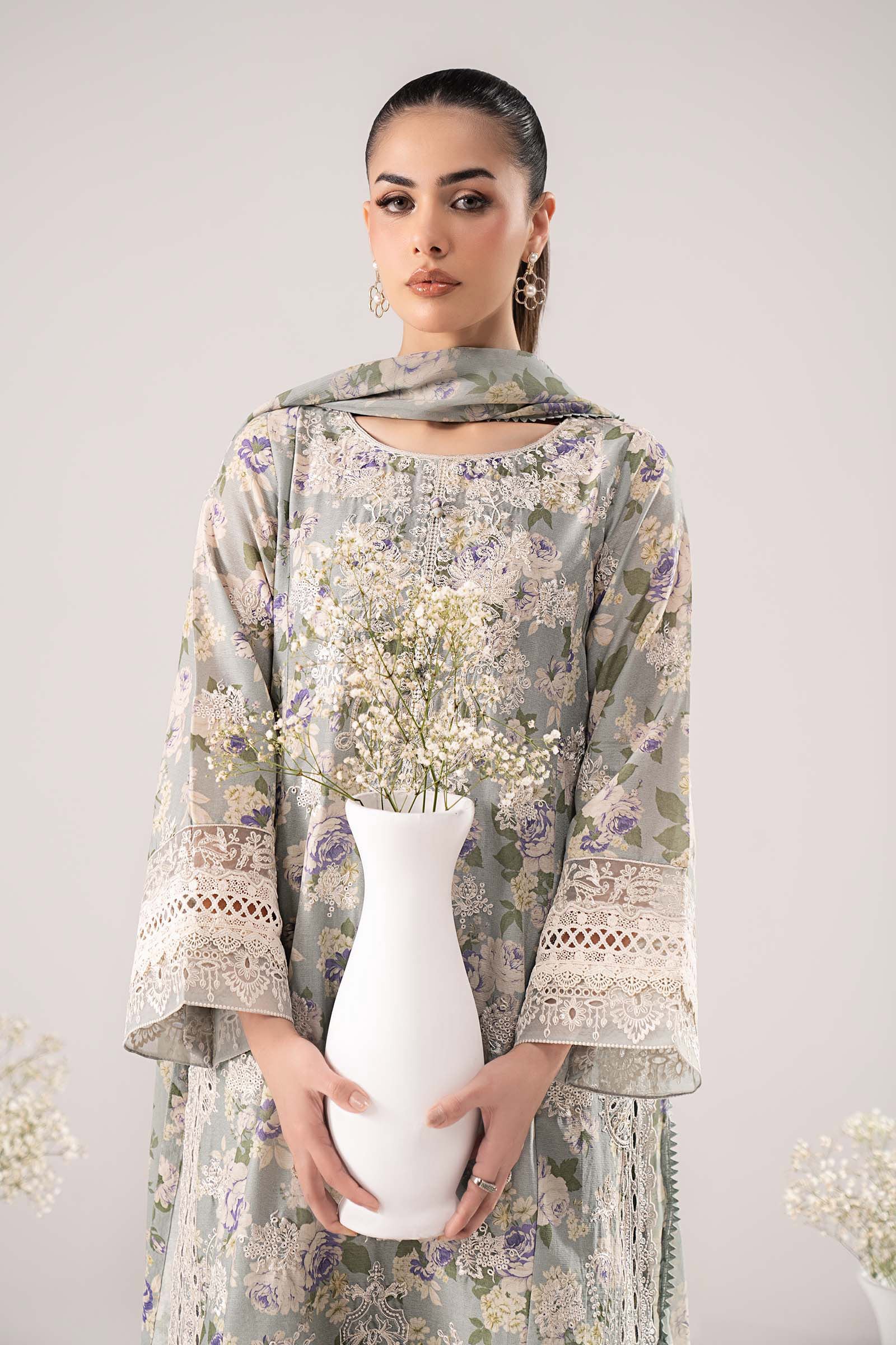 Maria B | Eid Collection Pret | DW-EF26-15 - Dress - available at Maria Faisal in UK and USA.