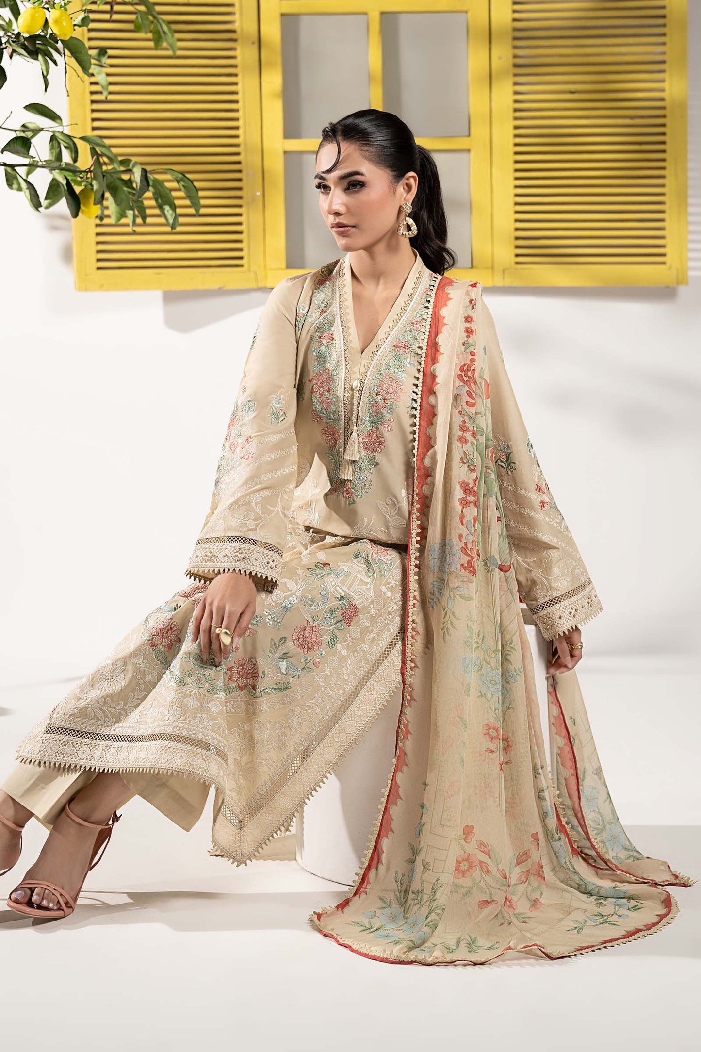 Maria B | Eid Festive Pret | DW-EF26-180 - Luxury Dress - available at Maria Faisal in UK and USA.