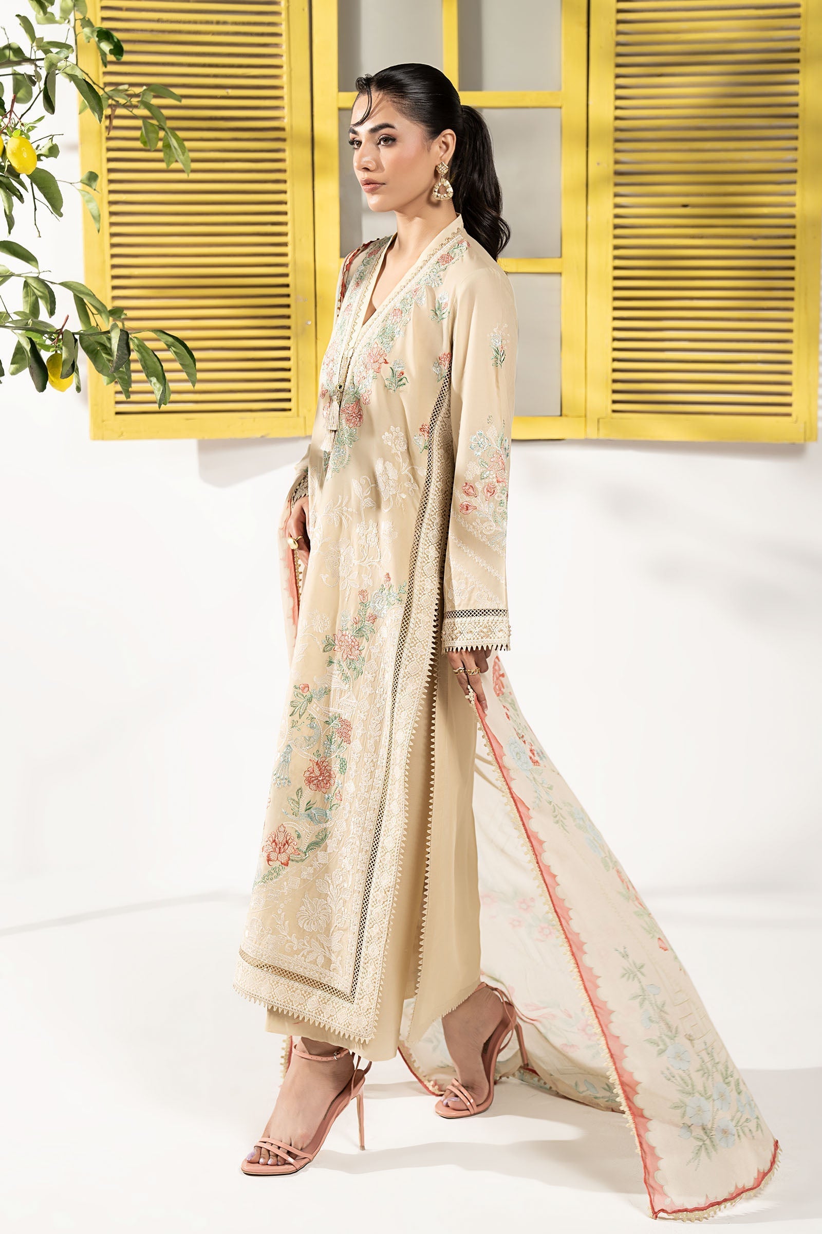Maria B | Eid Festive Pret | DW-EF26-180 - Luxury Dress - available at Maria Faisal in UK and USA.