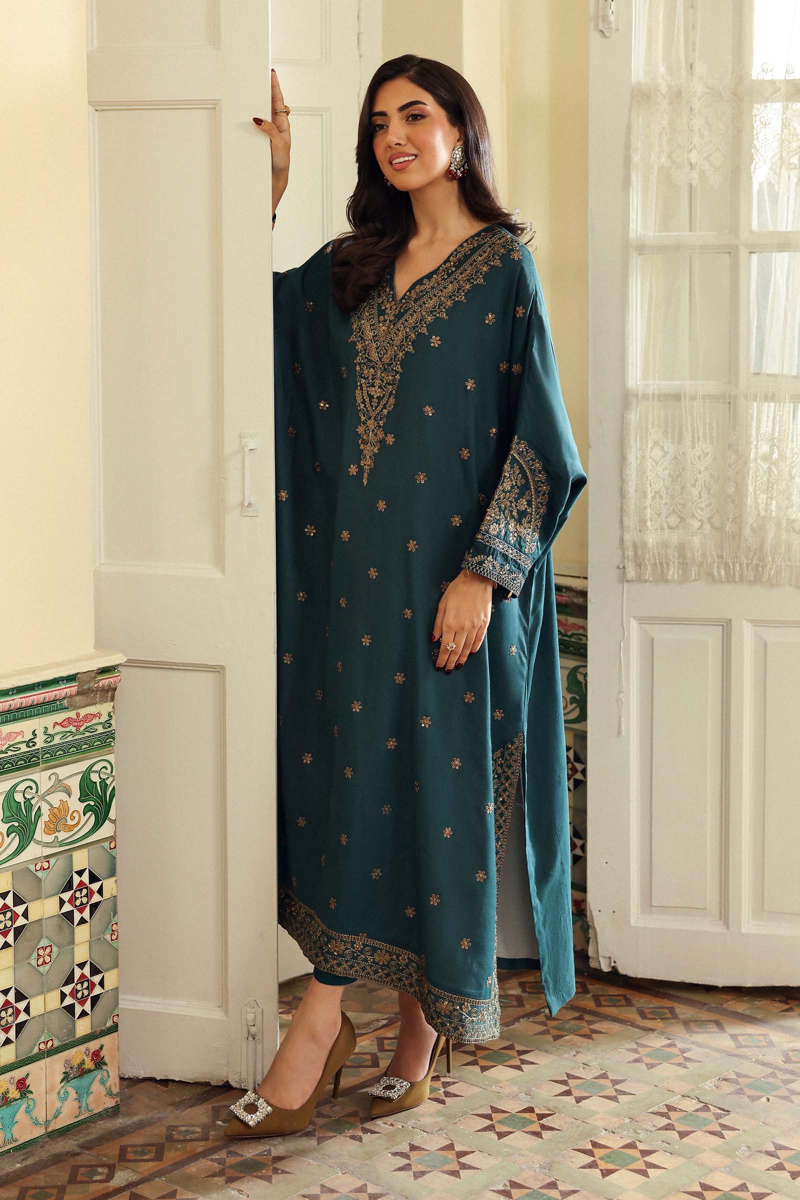 Maria B | Eid Collection Pret | DW-EF26-185 - Dress - available at Maria Faisal in UK and USA.