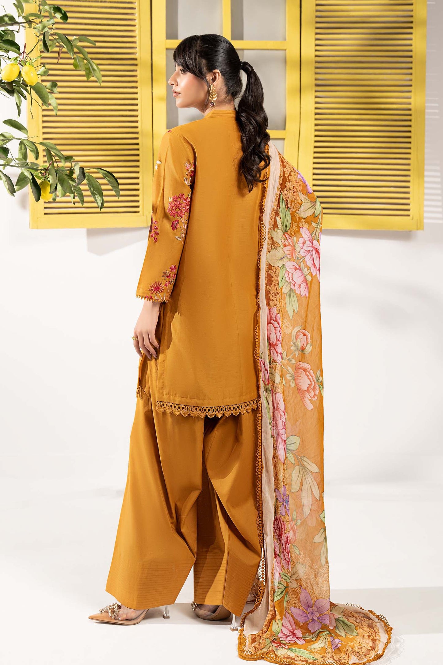 Maria B | Eid Festive Pret | DW-EF26-199 - Luxury Dress - available at Maria Faisal in UK and USA.