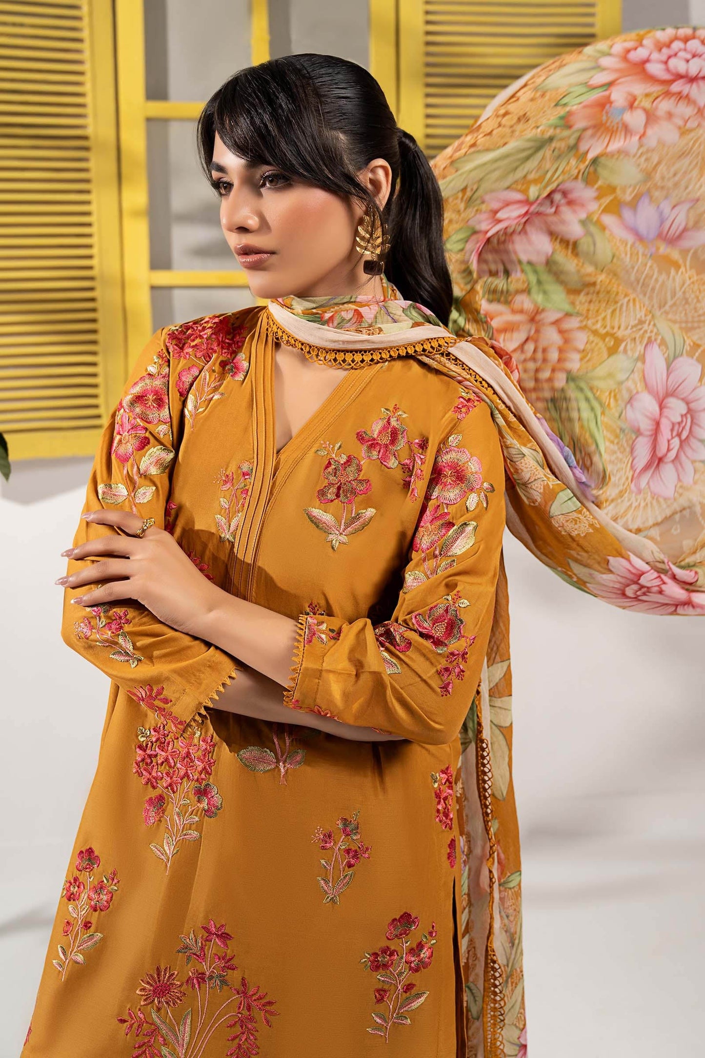 Maria B | Eid Festive Pret | DW-EF26-199 - Luxury Dress - available at Maria Faisal in UK and USA.