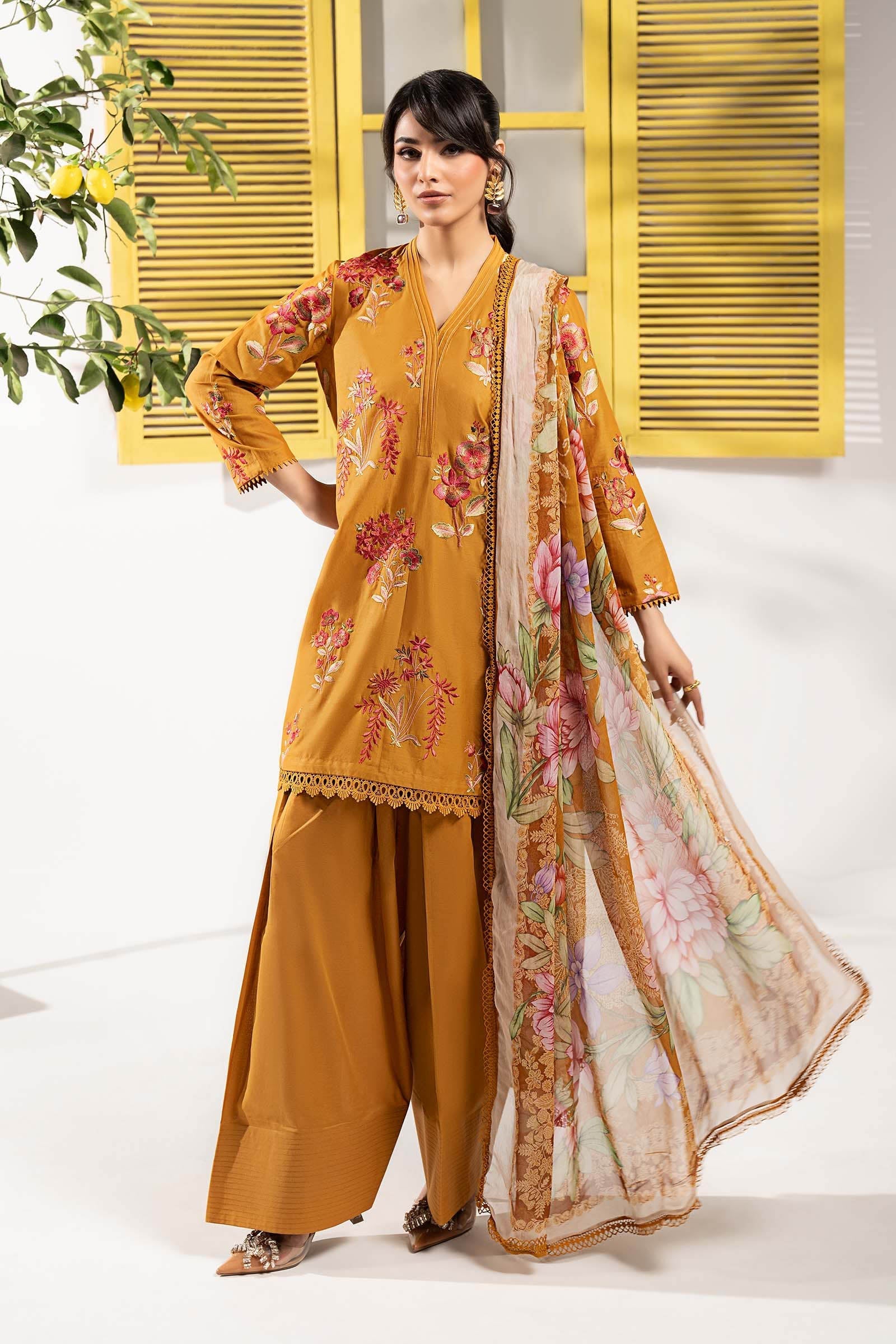 Maria B | Eid Festive Pret | DW-EF26-199 - Luxury Dress - available at Maria Faisal in UK and USA.
