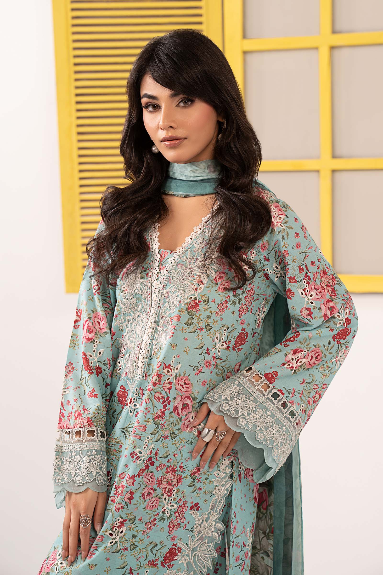 Maria B | Eid Festive Pret | DW-EF26-19 - Luxury Dress - available at Maria Faisal in UK and USA.