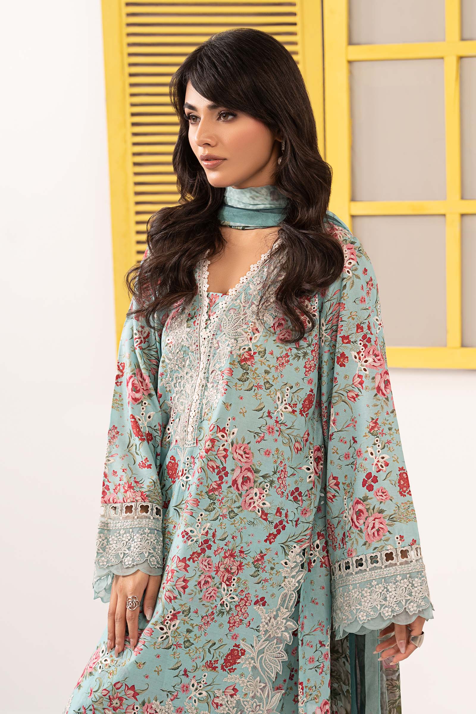 Maria B | Eid Festive Pret | DW-EF26-19 - Luxury Dress - available at Maria Faisal in UK and USA.