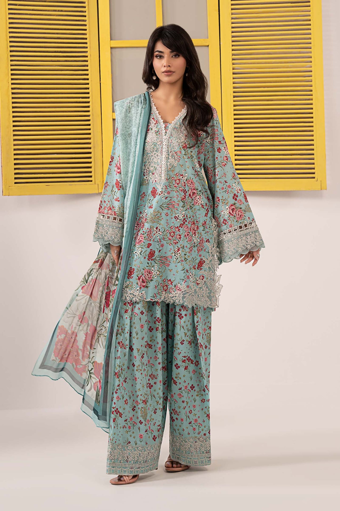 Maria B | Eid Festive Pret | DW-EF26-19 - Luxury Dress - available at Maria Faisal in UK and USA.