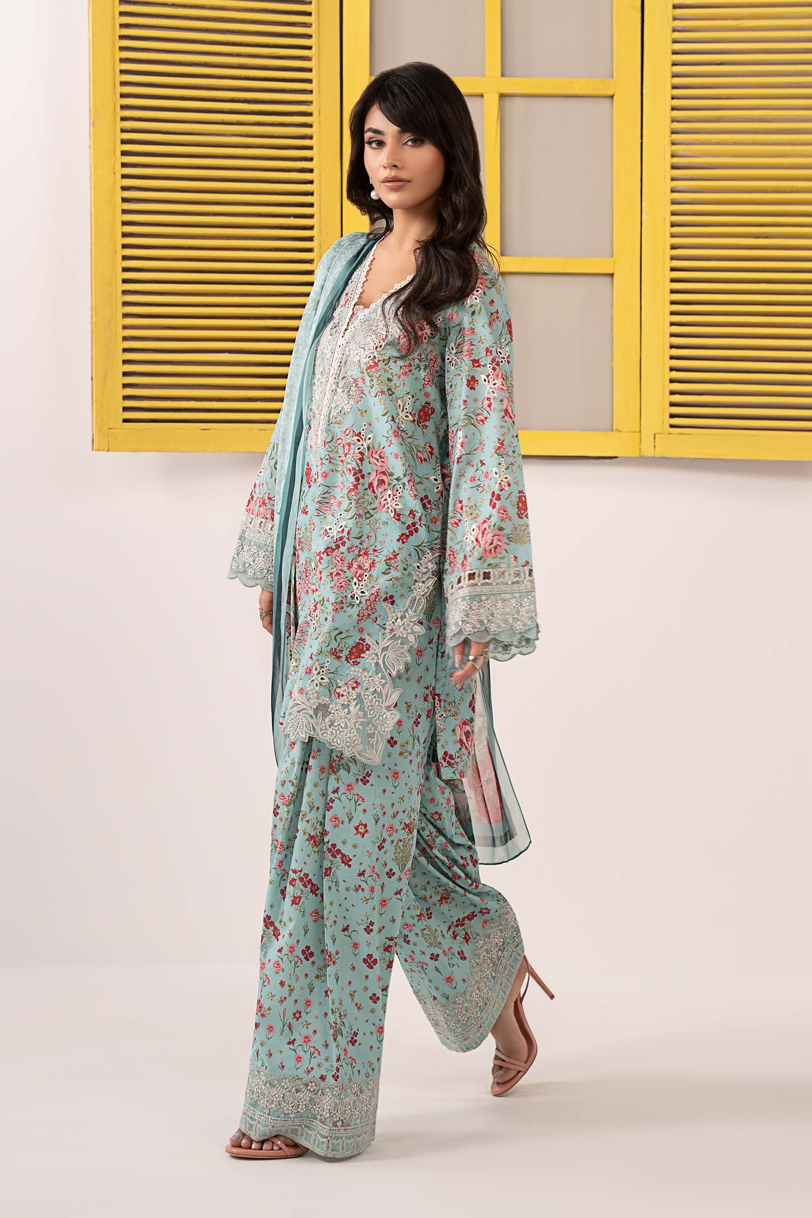 Maria B | Eid Festive Pret | DW-EF26-19 - Luxury Dress - available at Maria Faisal in UK and USA.