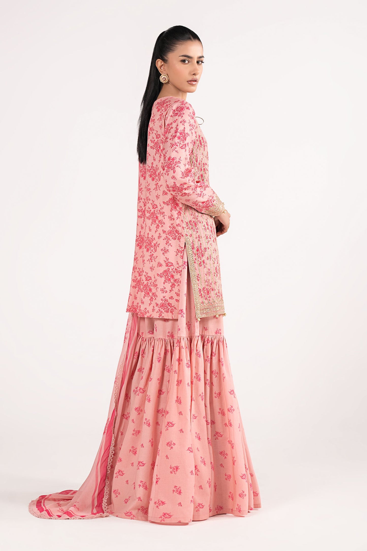 Maria B | Eid Collection 2026 | Dw-Ef26-200 Pink - Luxury Dress - available at Maria Faisal in UK and USA.