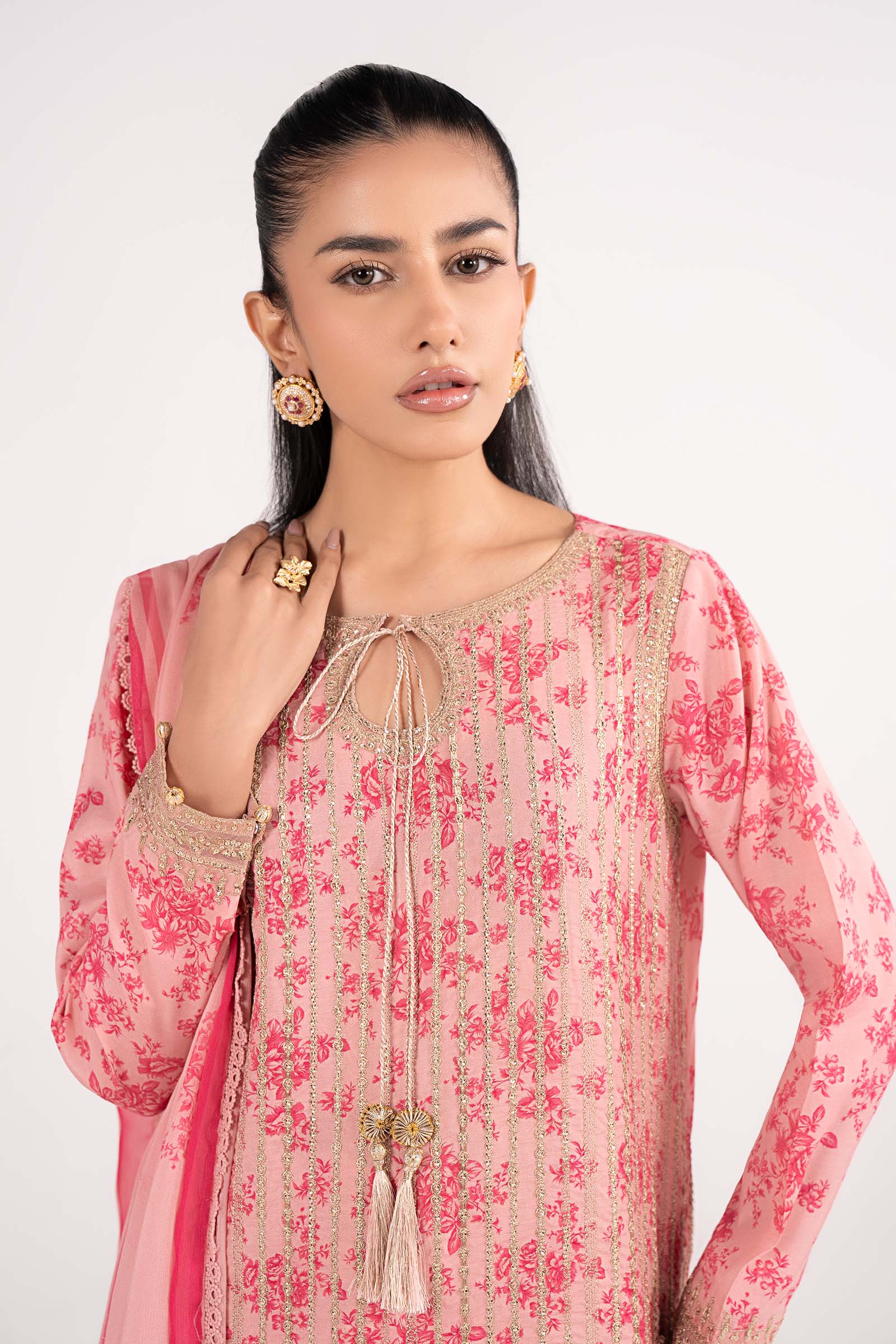 Maria B | Eid Collection 2026 | Dw-Ef26-200 Pink - Luxury Dress - available at Maria Faisal in UK and USA.