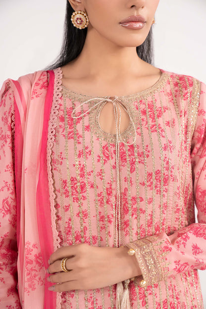 Maria B | Eid Collection 2026 | Dw-Ef26-200 Pink - Luxury Dress - available at Maria Faisal in UK and USA.