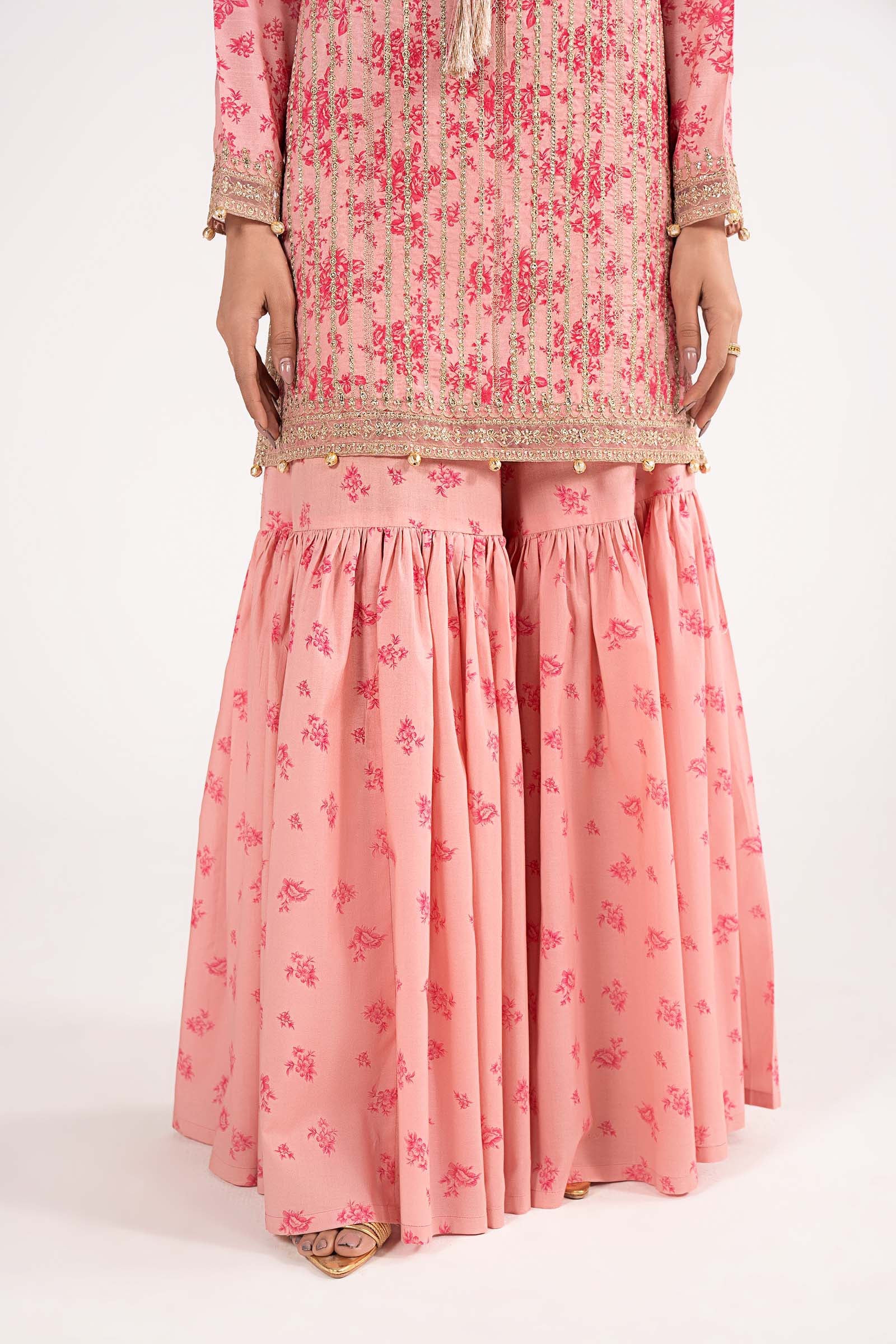 Maria B | Eid Collection 2026 | Dw-Ef26-200 Pink - Luxury Dress - available at Maria Faisal in UK and USA.
