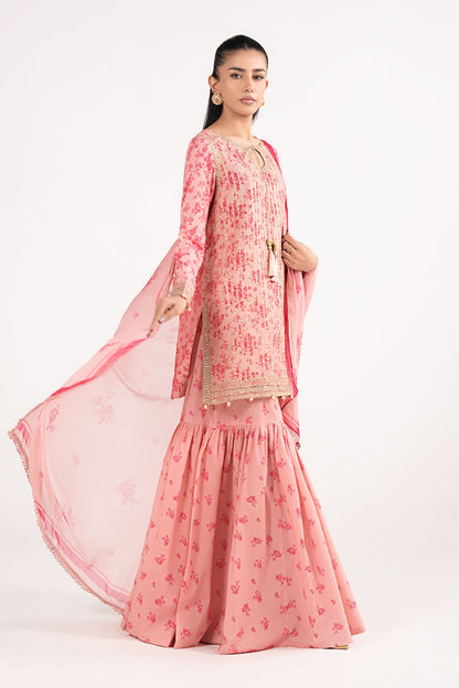 Maria B | Eid Collection 2026 | Dw-Ef26-200 Pink - Luxury Dress - available at Maria Faisal in UK and USA.