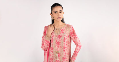 Maria B | Eid Collection 2026 | Dw-Ef26-200 Pink - Luxury Dress - available at Maria Faisal in UK and USA.