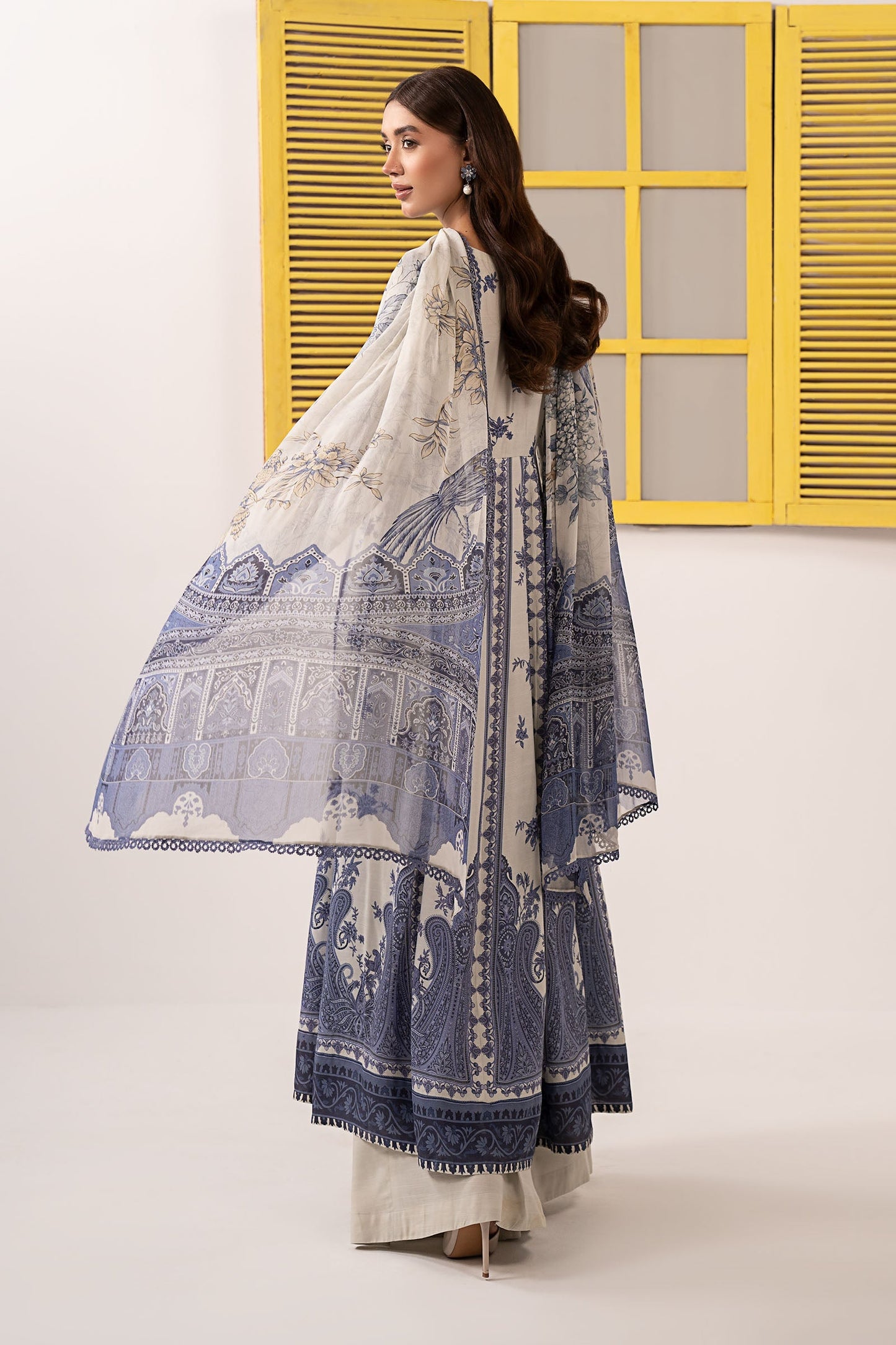 Maria B | Eid Collection Pret | DW-EF26-206 - Dress - available at Maria Faisal in UK and USA.