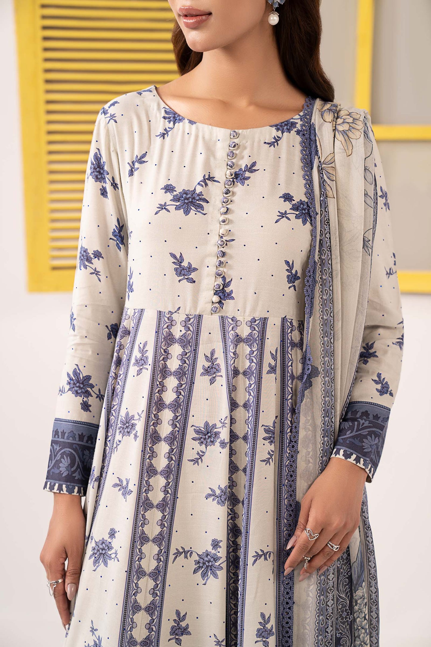 Maria B | Eid Collection Pret | DW-EF26-206 - Dress - available at Maria Faisal in UK and USA.
