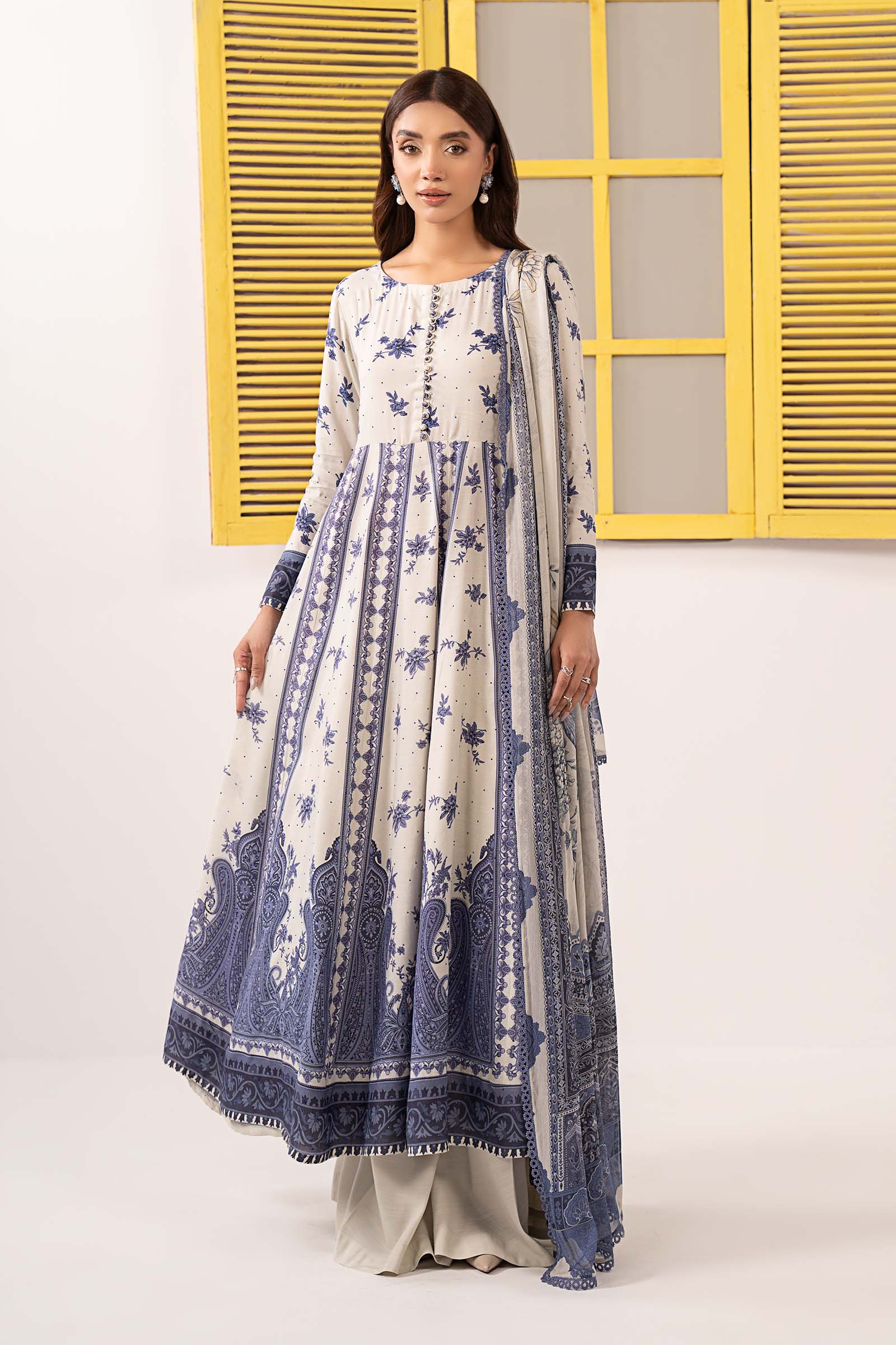 Maria B | Eid Collection Pret | DW-EF26-206 - Dress - available at Maria Faisal in UK and USA.