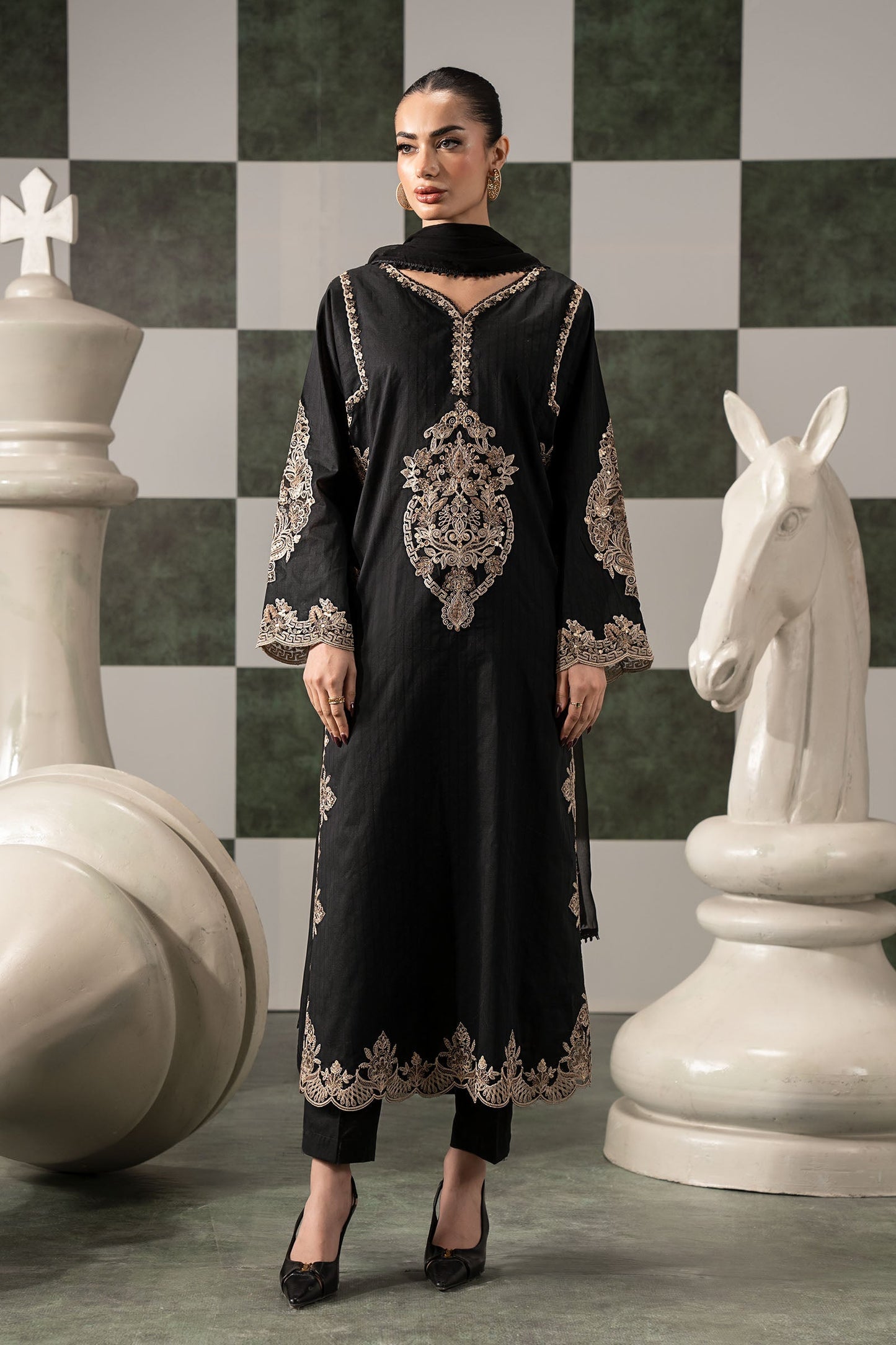 Maria B | Eid Festive Pret | DW-EF26-20 - Luxury Dress - available at Maria Faisal in UK and USA.