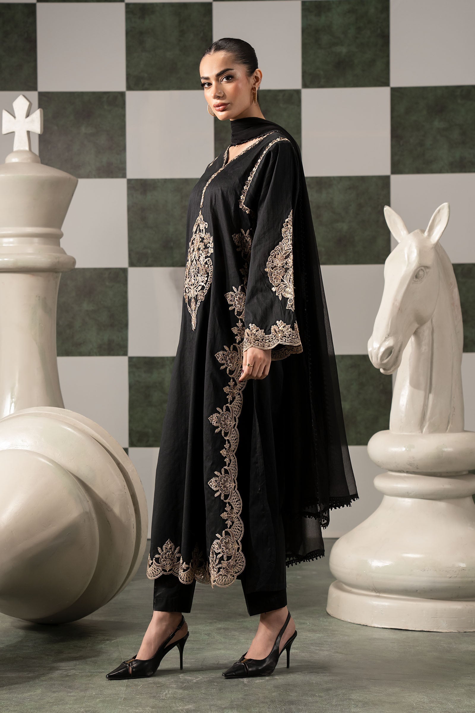Maria B | Eid Festive Pret | DW-EF26-20 - Luxury Dress - available at Maria Faisal in UK and USA.