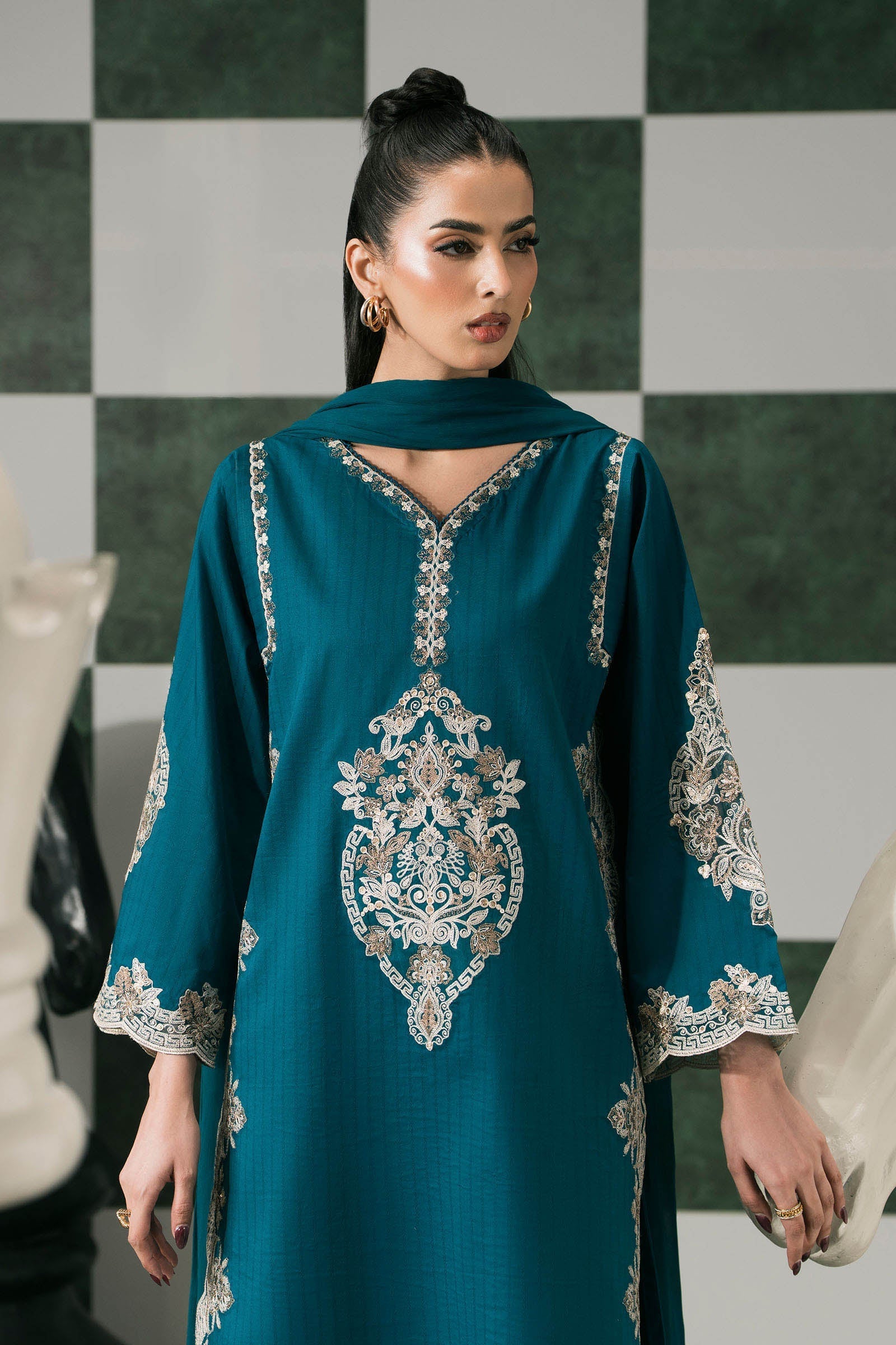 Maria B | Eid Collection Pret | DW-EF26-20 - Dress - available at Maria Faisal in UK and USA.