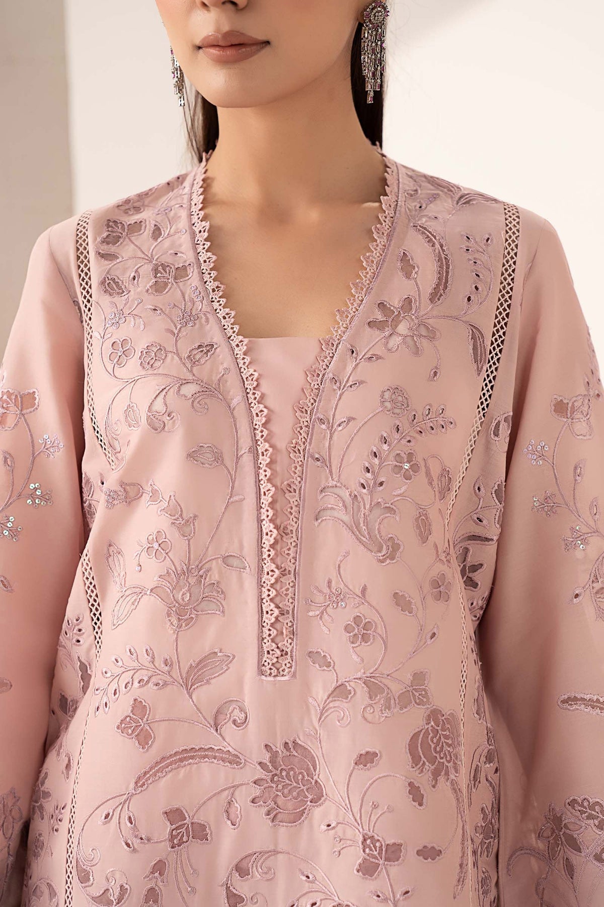 Maria B | Luxury Pret Pre Fall | DW-EF26-30-Lilac - Luxury Dress - available at Maria Faisal in UK and USA.