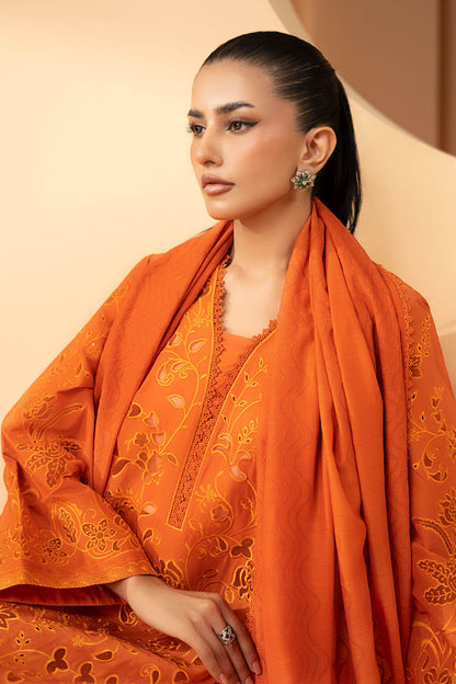 Maria B | Luxury Pret Pre Fall | DW-EF26-30-Orange - Luxury Dress - available at Maria Faisal in UK and USA.