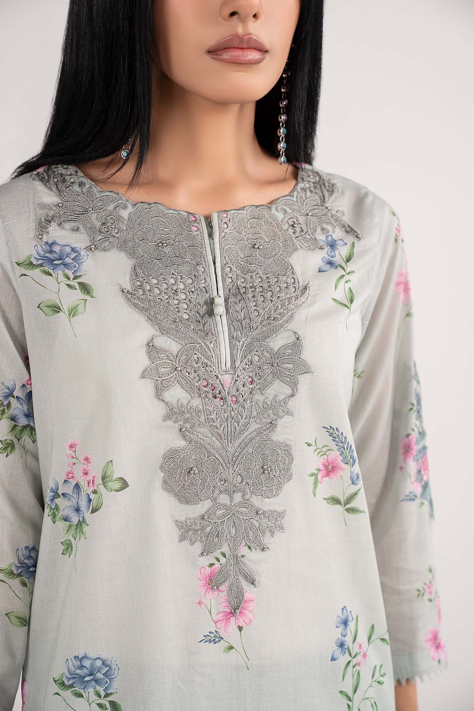 Maria B | Eid Collection 2026 | Dw-Ef26-35 Ferozi - Luxury Dress - available at Maria Faisal in UK and USA.