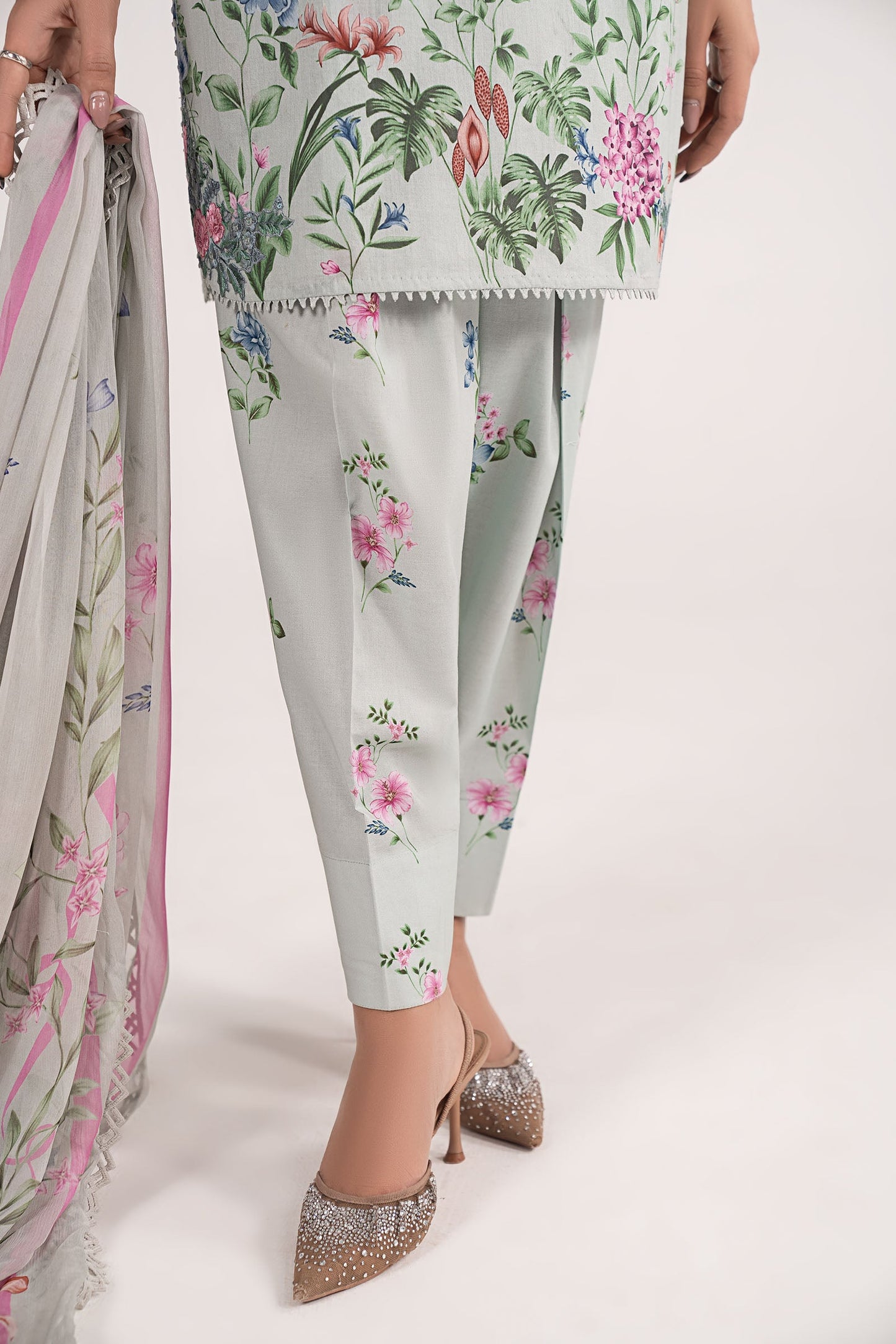 Maria B | Eid Collection 2026 | Dw-Ef26-35 Ferozi - Luxury Dress - available at Maria Faisal in UK and USA.