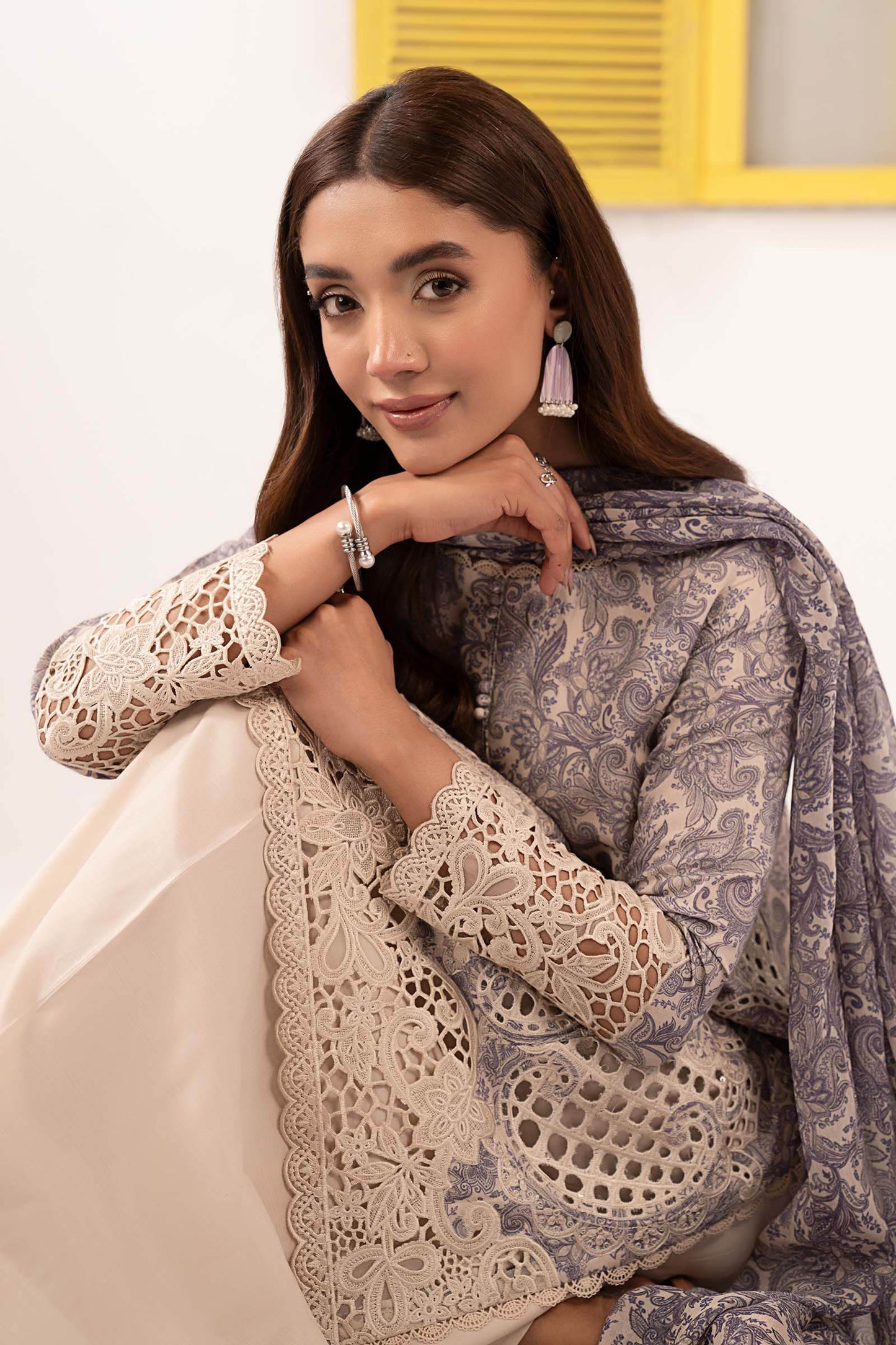 Maria B | Eid Festive Pret | DW-EF26-38 - Luxury Dress - available at Maria Faisal in UK and USA.