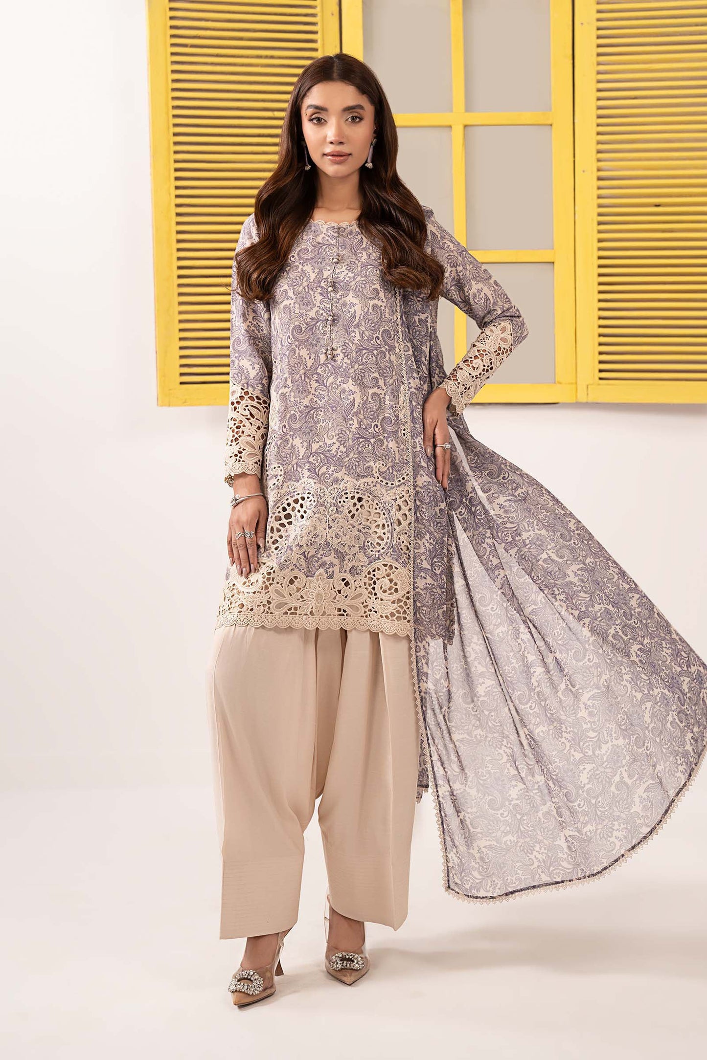 Maria B | Eid Festive Pret | DW-EF26-38 - Luxury Dress - available at Maria Faisal in UK and USA.