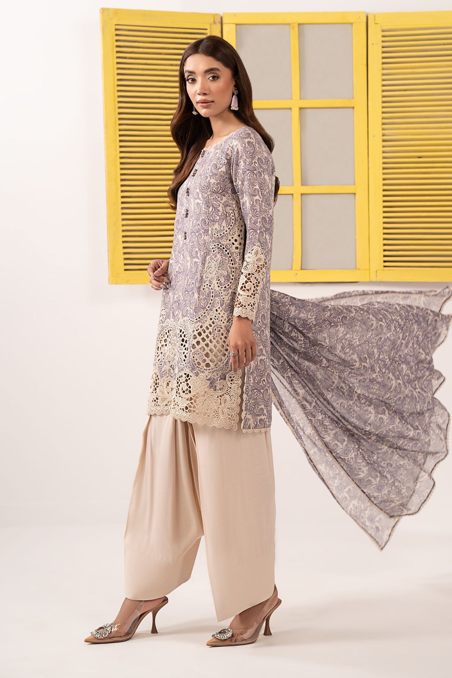 Maria B | Eid Festive Pret | DW-EF26-38 - Luxury Dress - available at Maria Faisal in UK and USA.