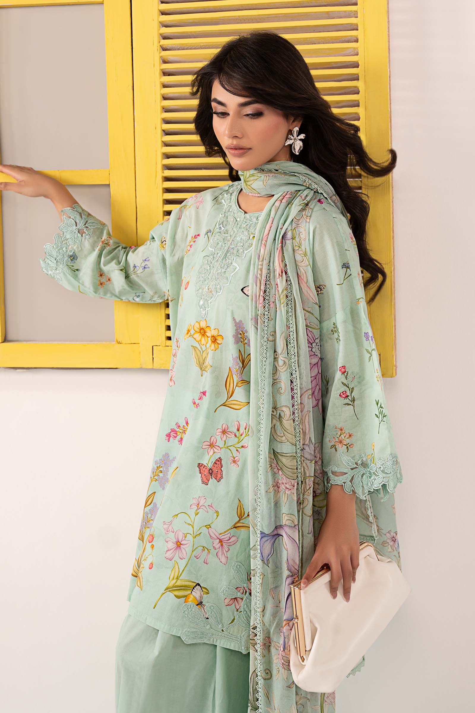 Maria B | Eid Festive Pret | DW-EF26-49 - Luxury Dress - available at Maria Faisal in UK and USA.