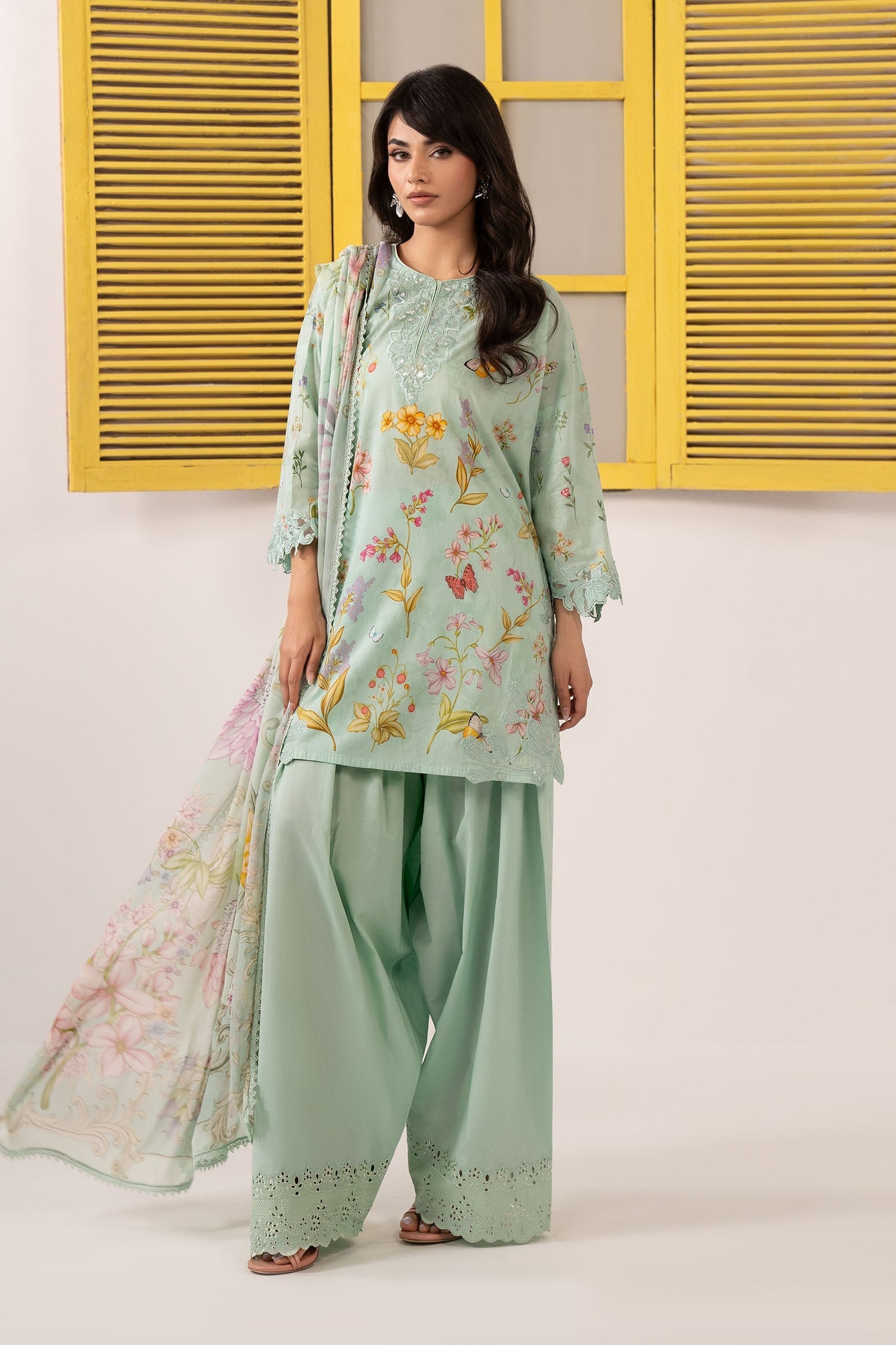 Maria B | Eid Festive Pret | DW-EF26-49 - Luxury Dress - available at Maria Faisal in UK and USA.