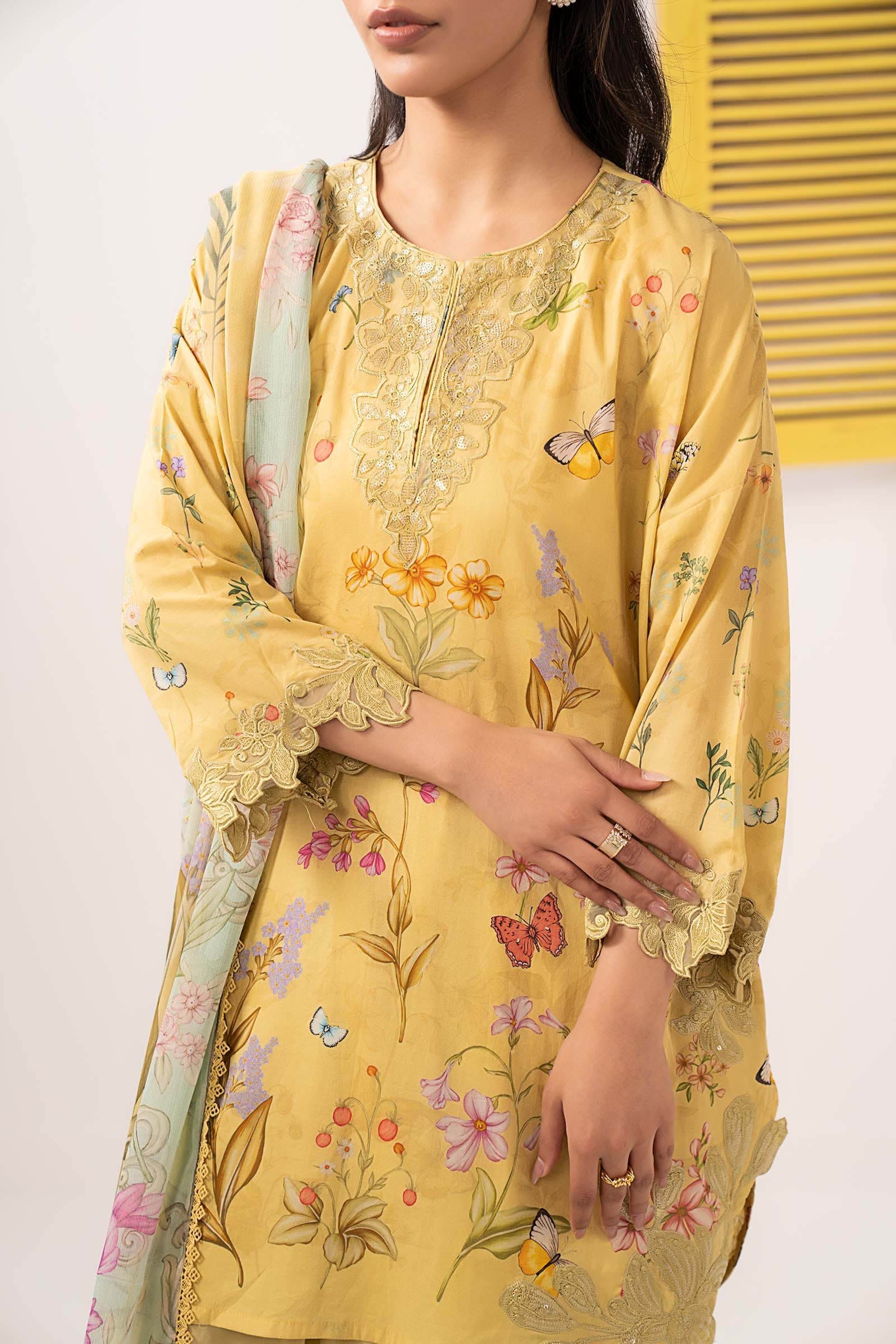 Maria B | Eid Festive Pret | DW-EF26-49 - Luxury Dress - available at Maria Faisal in UK and USA.