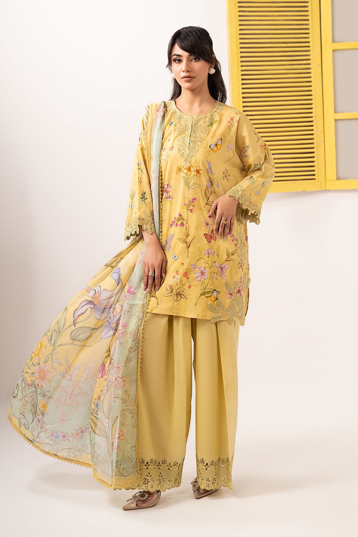 Maria B | Eid Festive Pret | DW-EF26-49 - Luxury Dress - available at Maria Faisal in UK and USA.