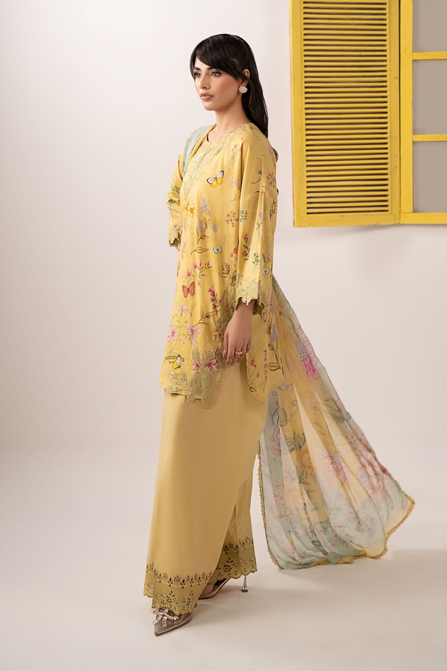Maria B | Eid Festive Pret | DW-EF26-49 - Luxury Dress - available at Maria Faisal in UK and USA.
