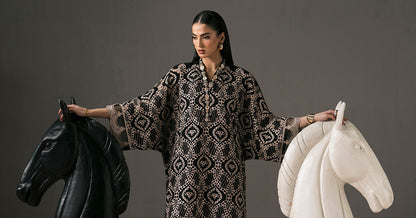 Maria B | Eid Collection 2026 | Dw-Ef26-50 Black - Luxury Dress - available at Maria Faisal in UK and USA.