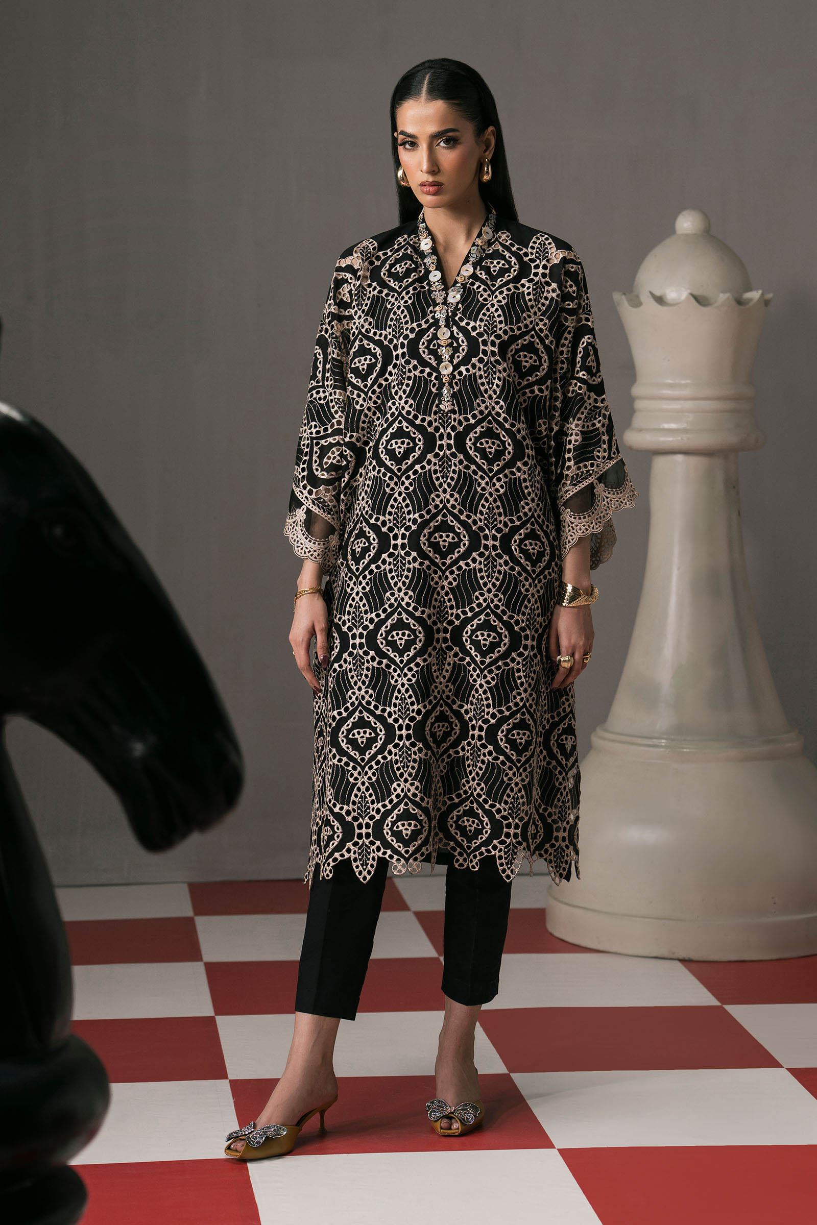 Maria B | Eid Festive Pret | DW-EF26-63 - Luxury Dress - available at Maria Faisal in UK and USA.
