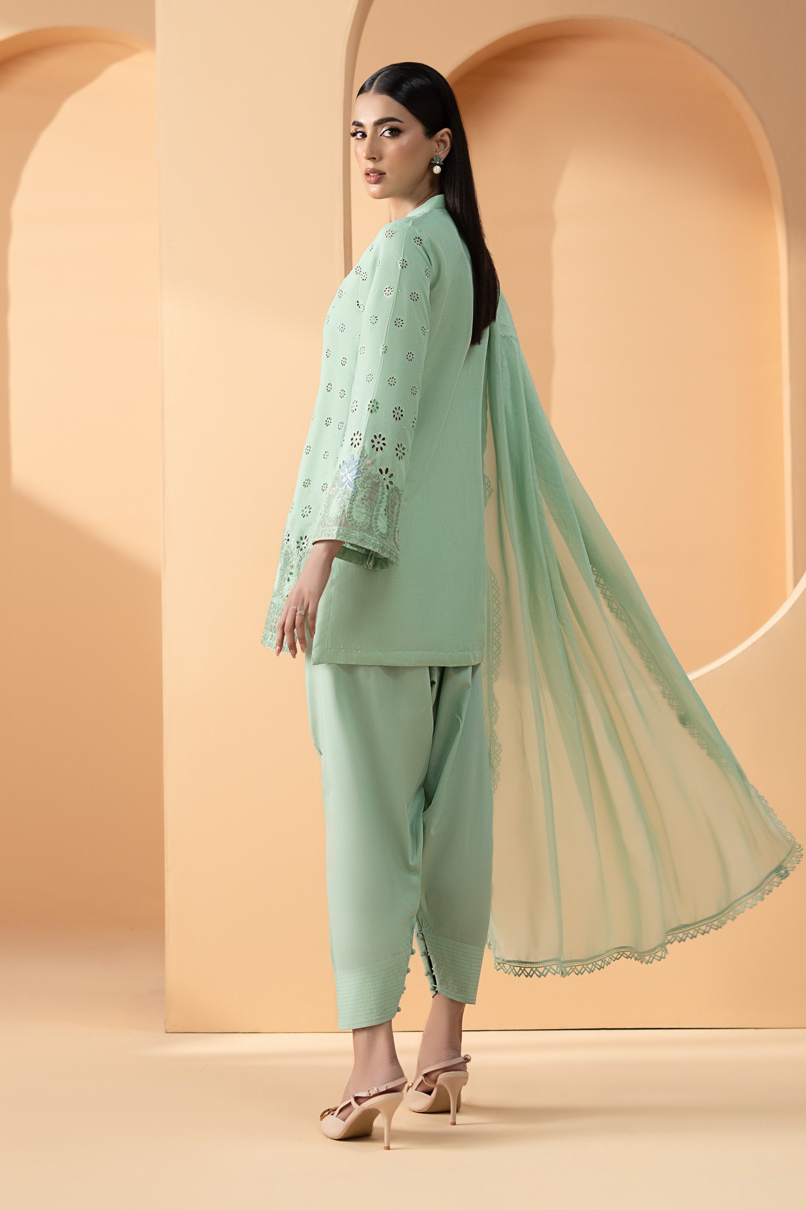 Maria B | Eid Collection Pret | DW-EF26-51 - Dress - available at Maria Faisal in UK and USA.