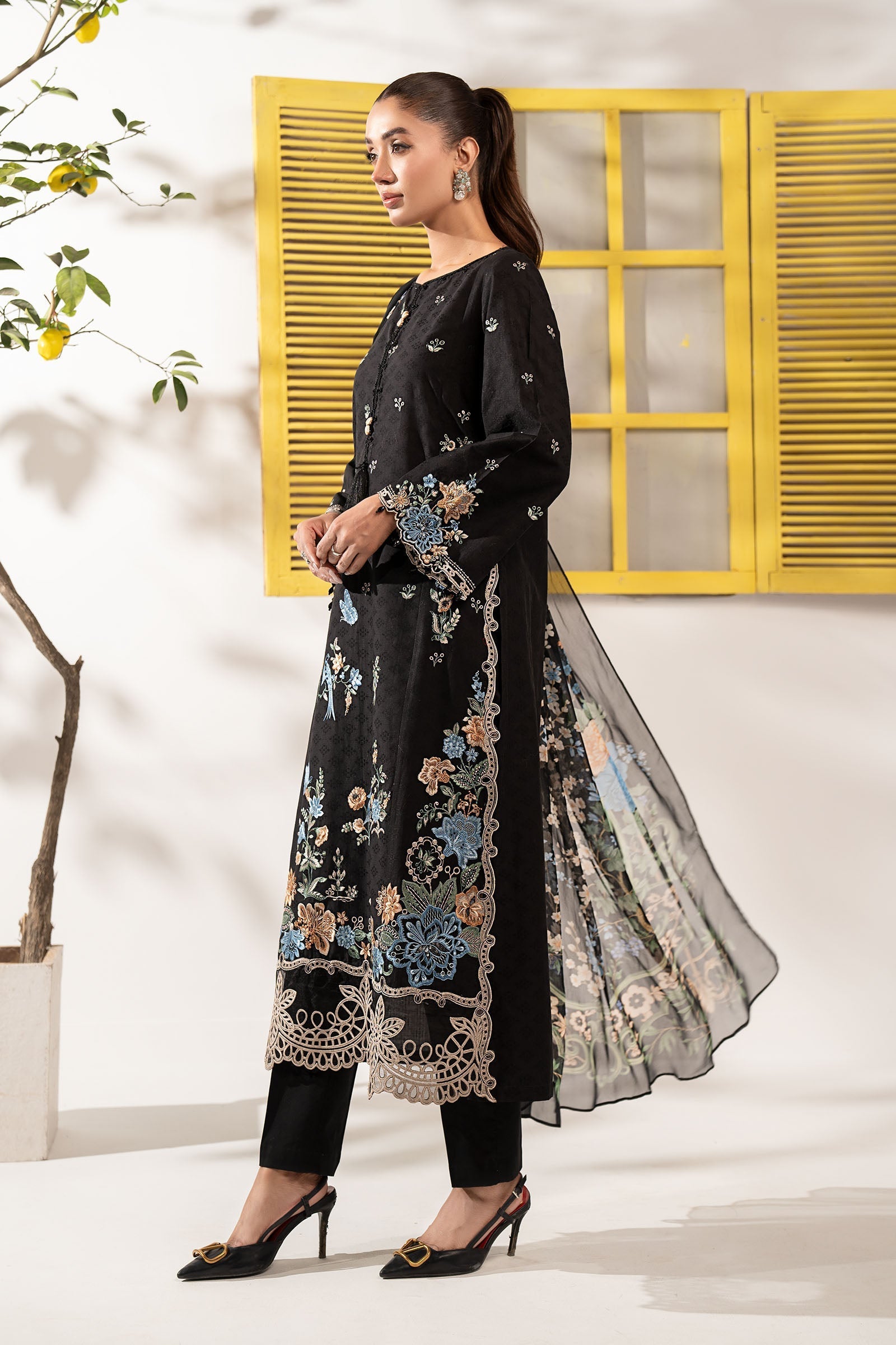 Maria B | Eid Festive Pret | DW-EF26-52 - Luxury Dress - available at Maria Faisal in UK and USA.