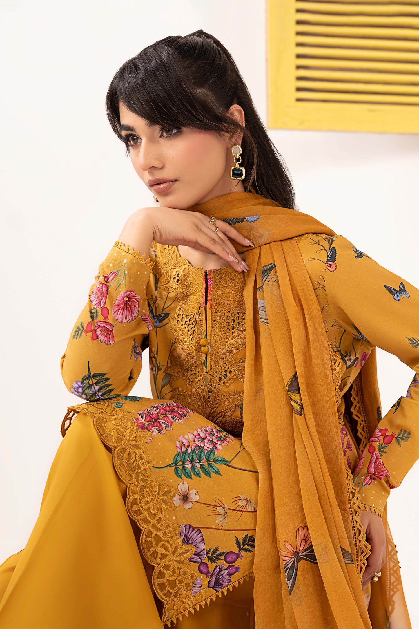 Maria B | Eid Collection Pret | DW-EF26-54 - Dress - available at Maria Faisal in UK and USA.