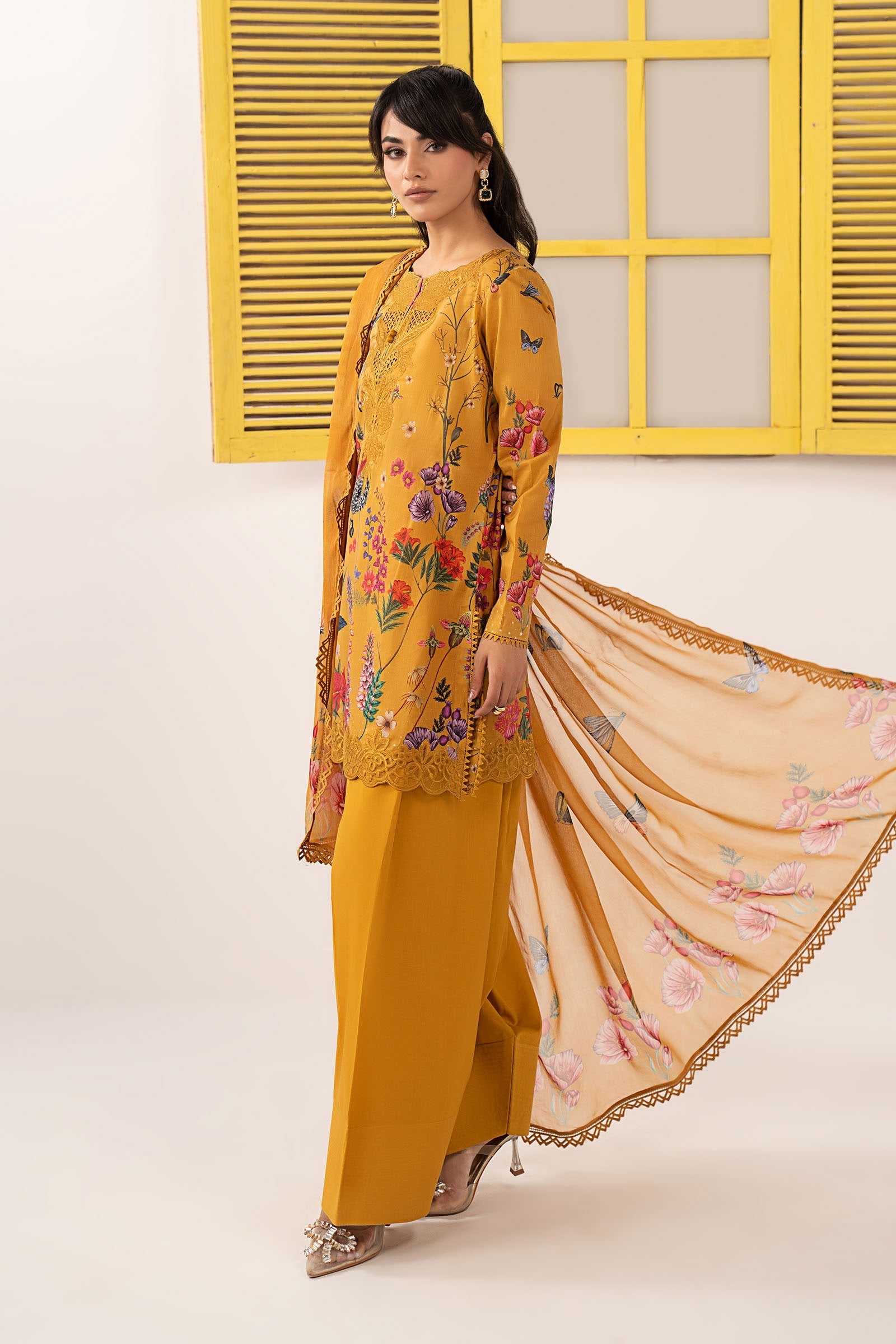 Maria B | Eid Collection Pret | DW-EF26-54 - Dress - available at Maria Faisal in UK and USA.