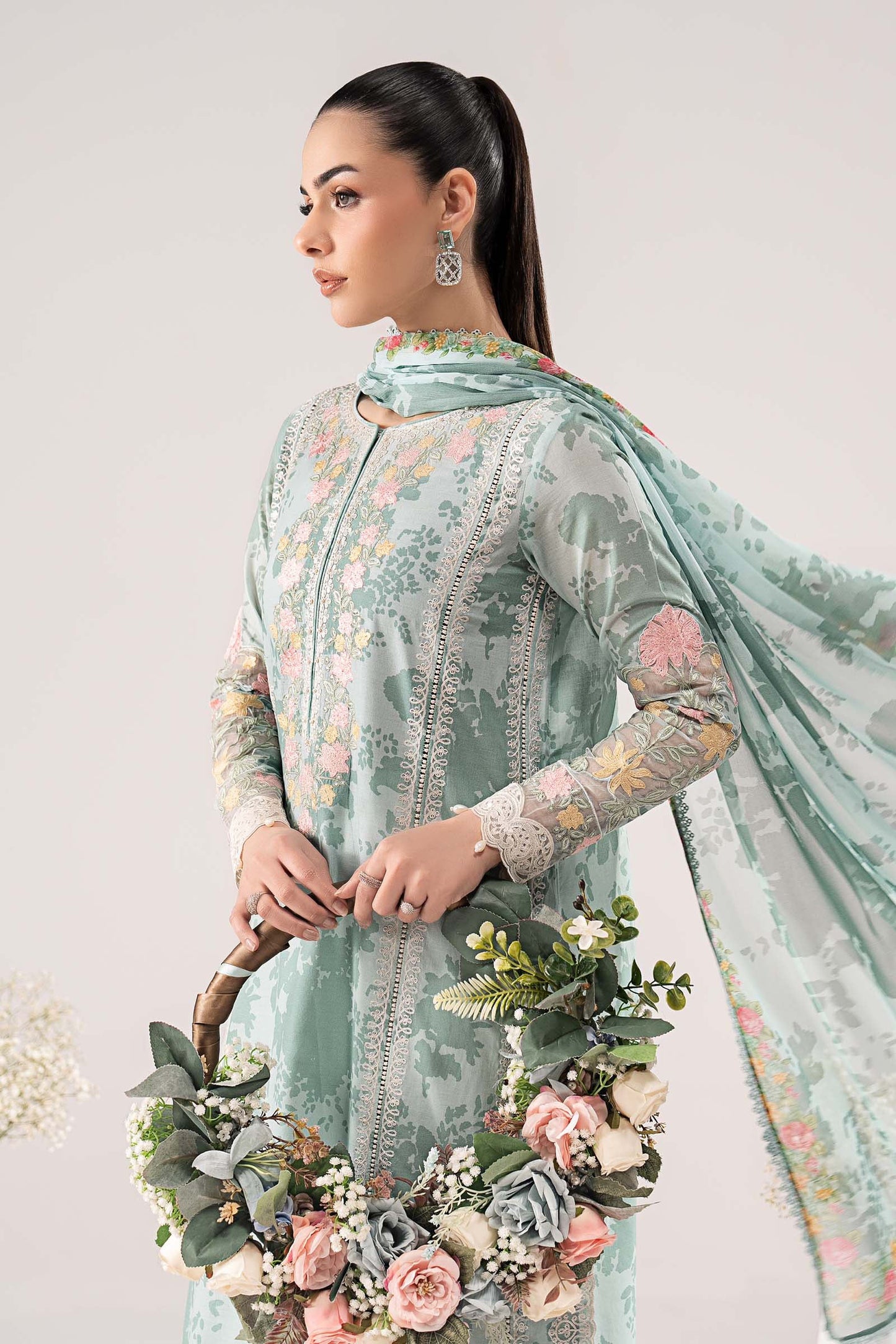 Maria B | Eid Collection Pret | DW-EF26-59 - Dress - available at Maria Faisal in UK and USA.