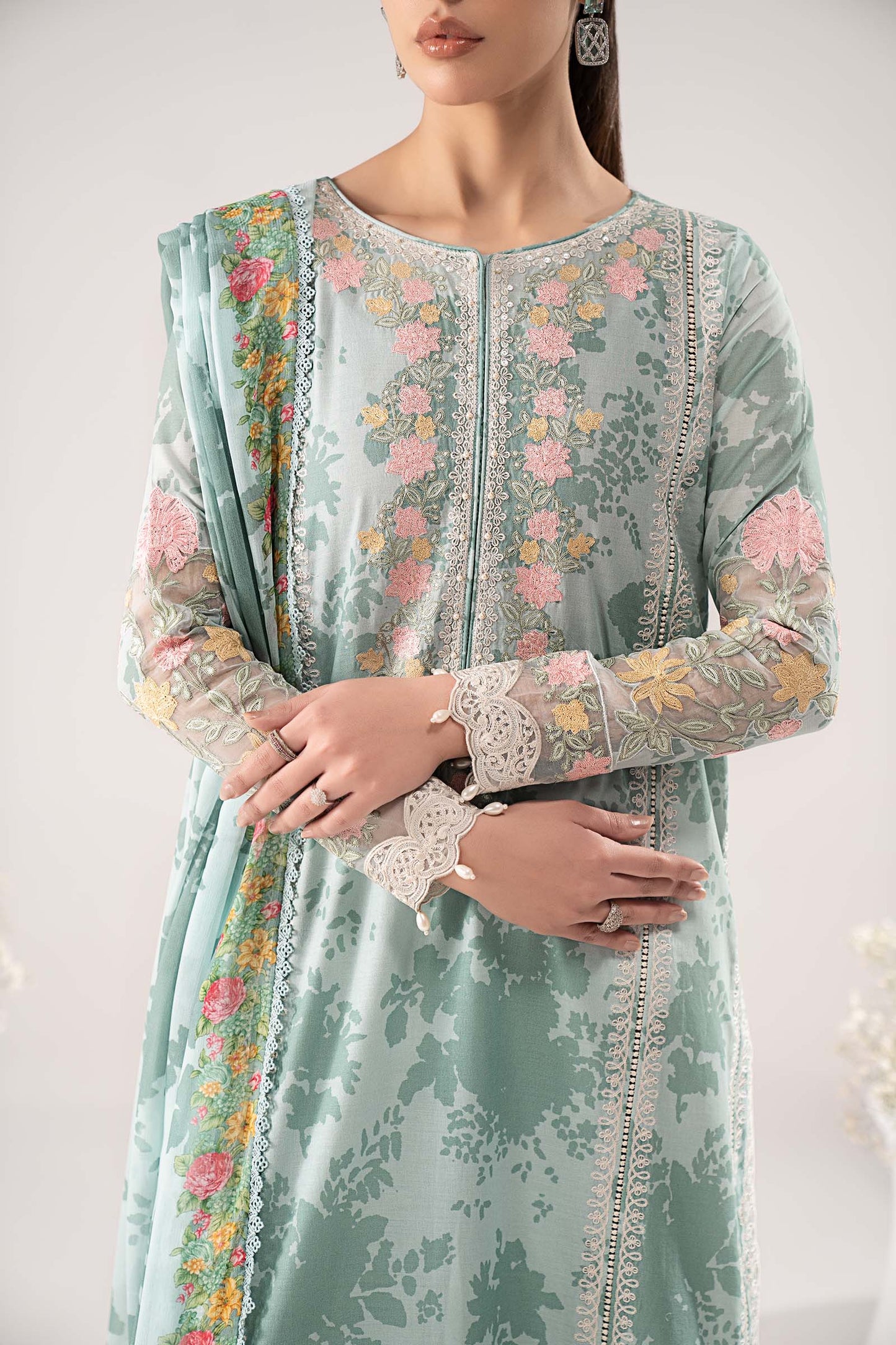 Maria B | Eid Collection Pret | DW-EF26-59 - Dress - available at Maria Faisal in UK and USA.