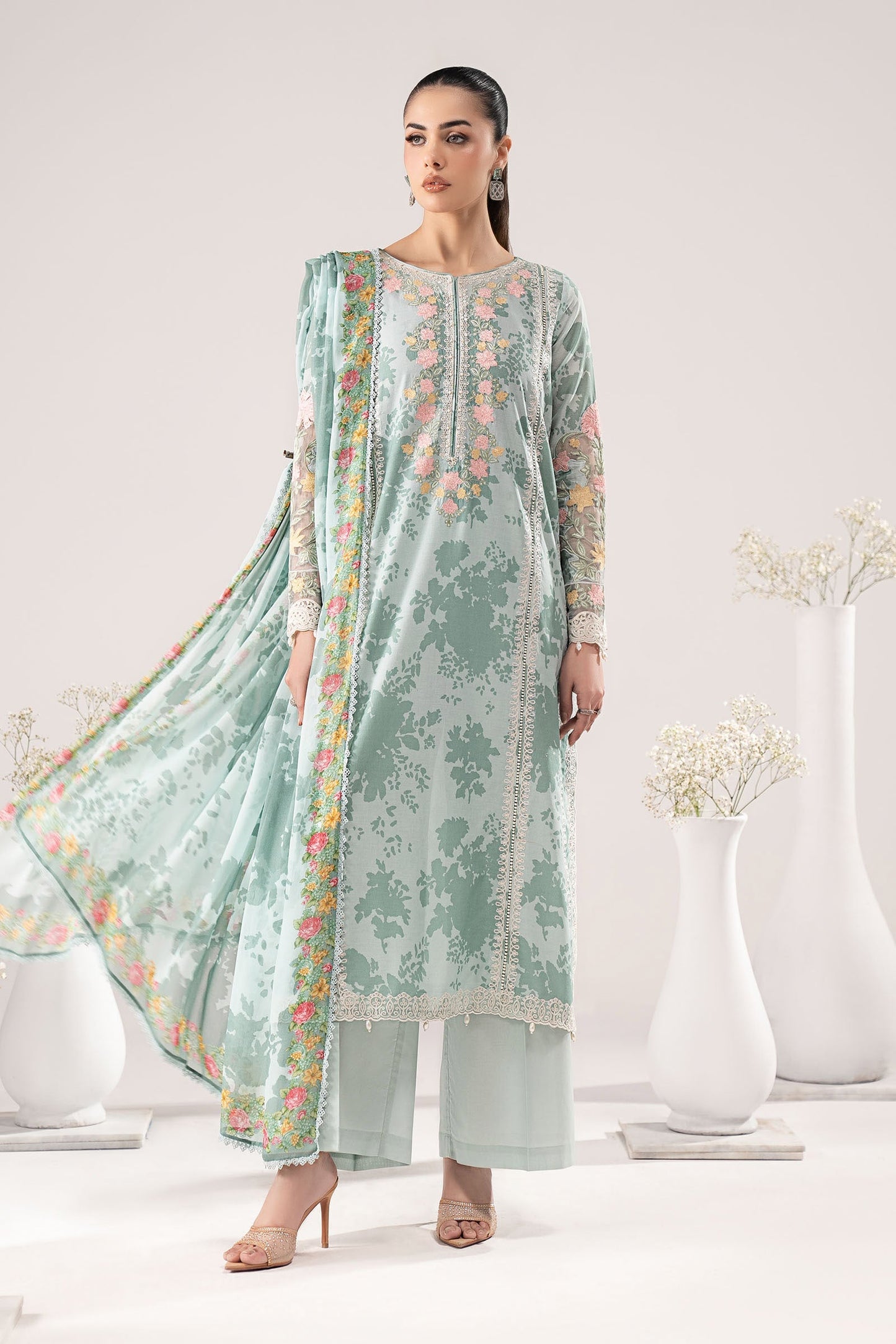 Maria B | Eid Collection Pret | DW-EF26-59 - Dress - available at Maria Faisal in UK and USA.