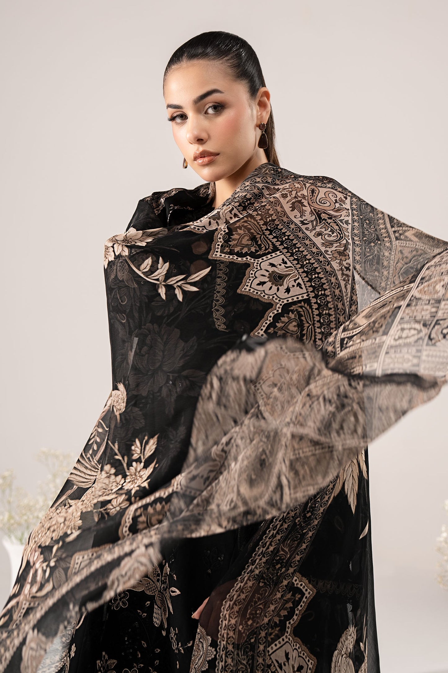 Maria B | Eid Collection 2026 | Dw-Ef26-62 Black - Luxury Dress - available at Maria Faisal in UK and USA.