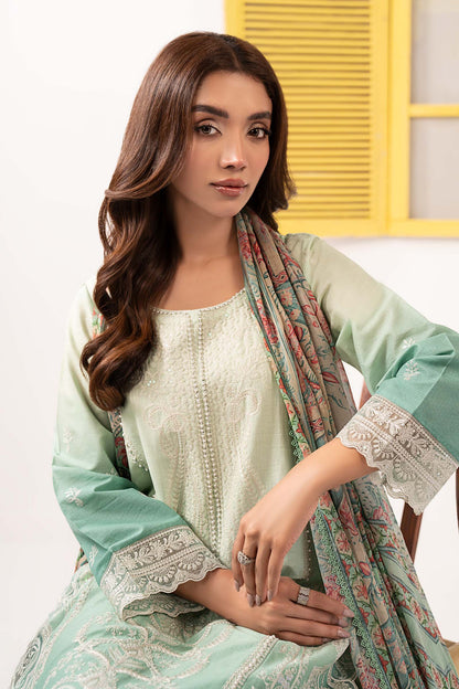 Maria B | Eid Collection 2026 | Dw-Ef26-63 Green - Luxury Dress - available at Maria Faisal in UK and USA.